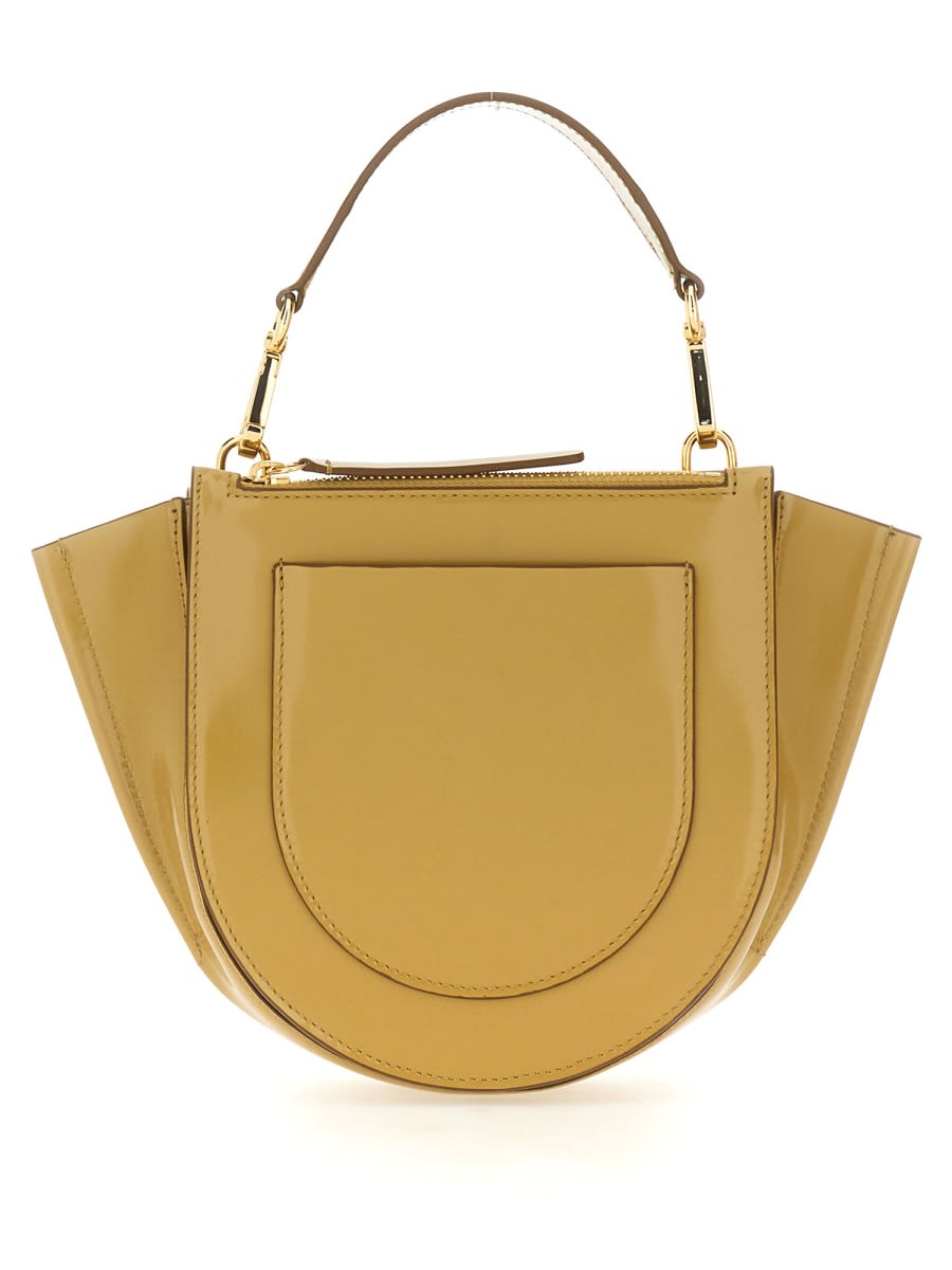 Shop Wandler Bag Hortensia Mini In Dark Brown