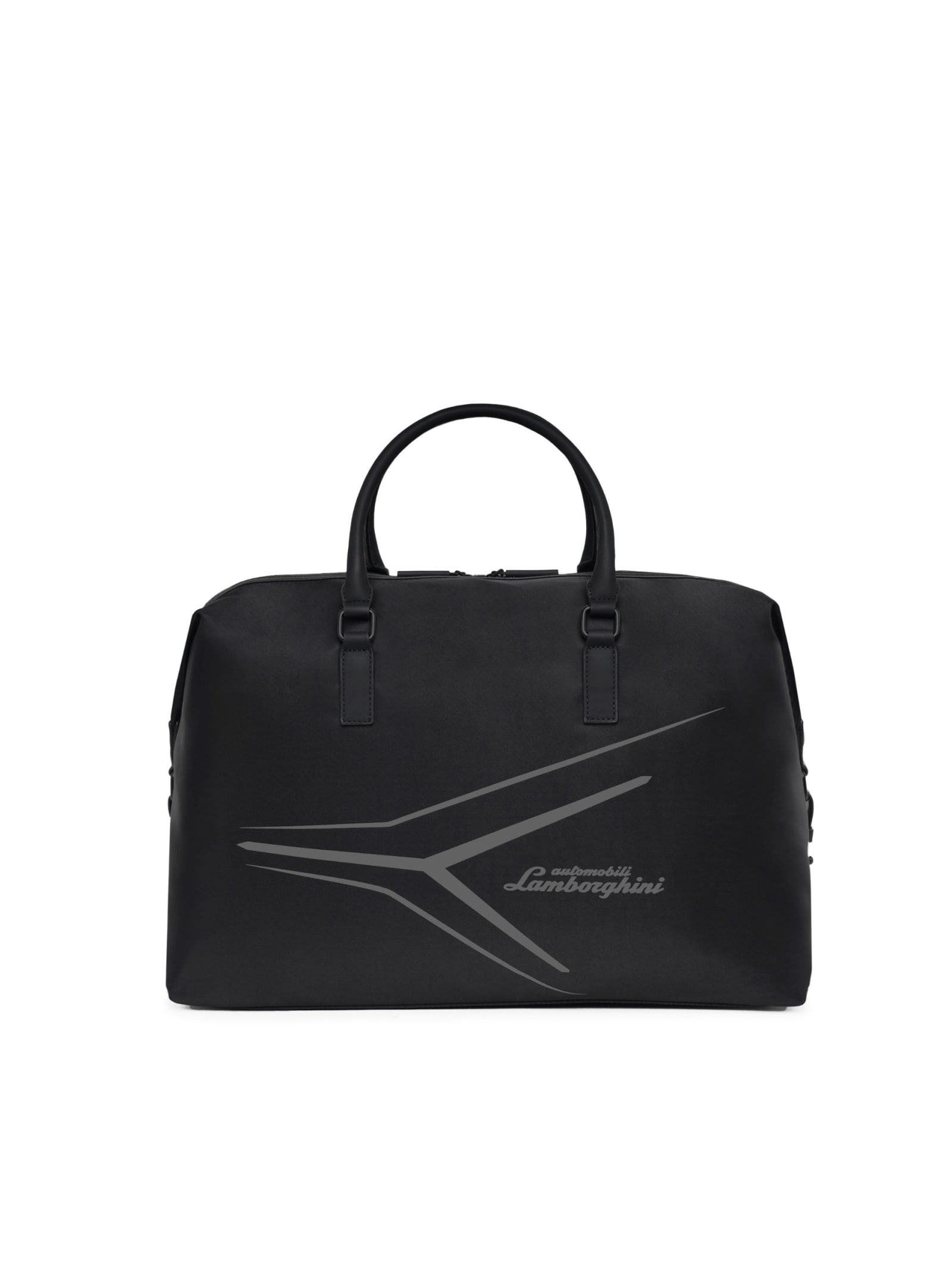 Automobili Lamborghini Weekend Bag With Reflex Print