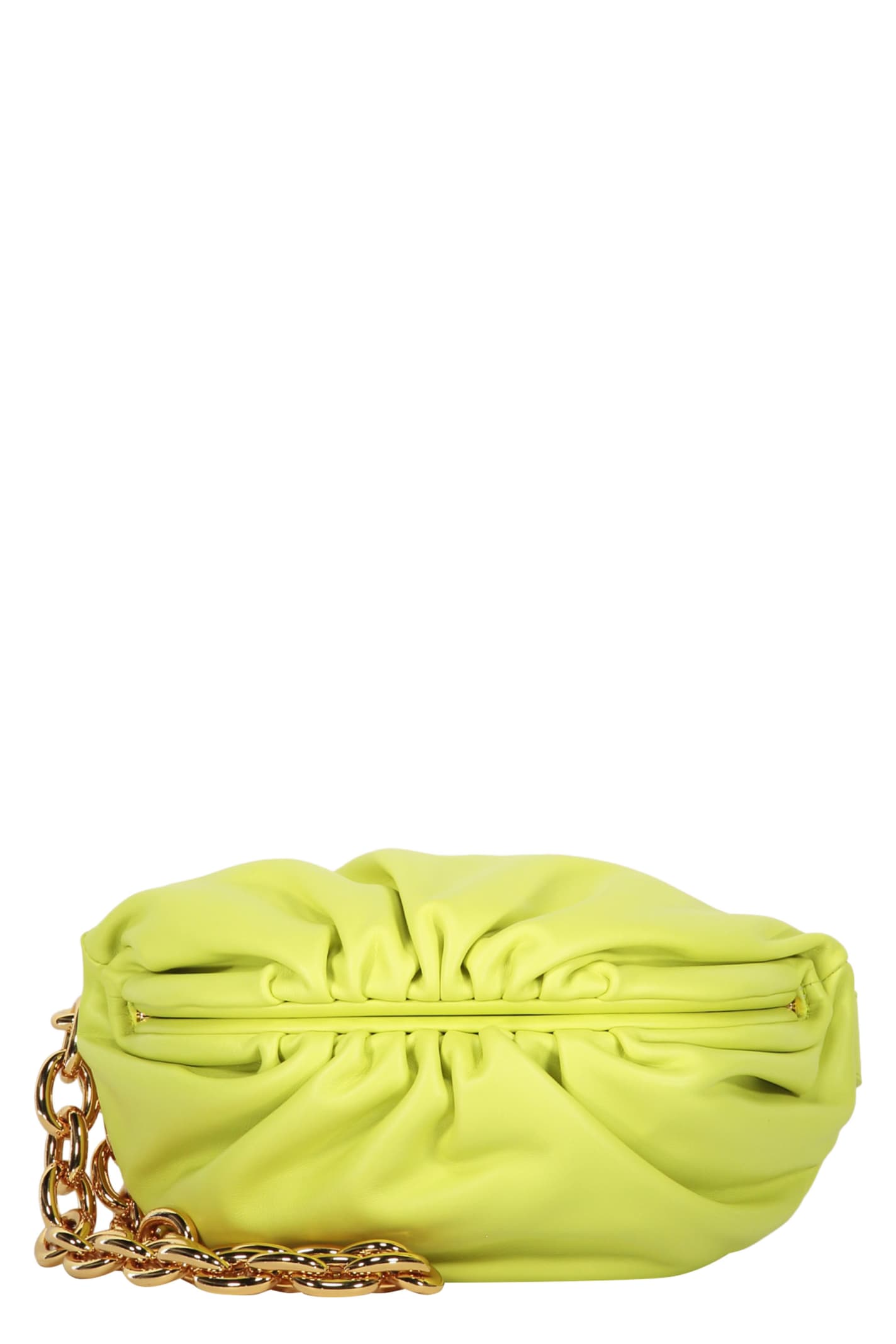 Bottega Veneta The Pouch Mini Leather Belt Bag In Green