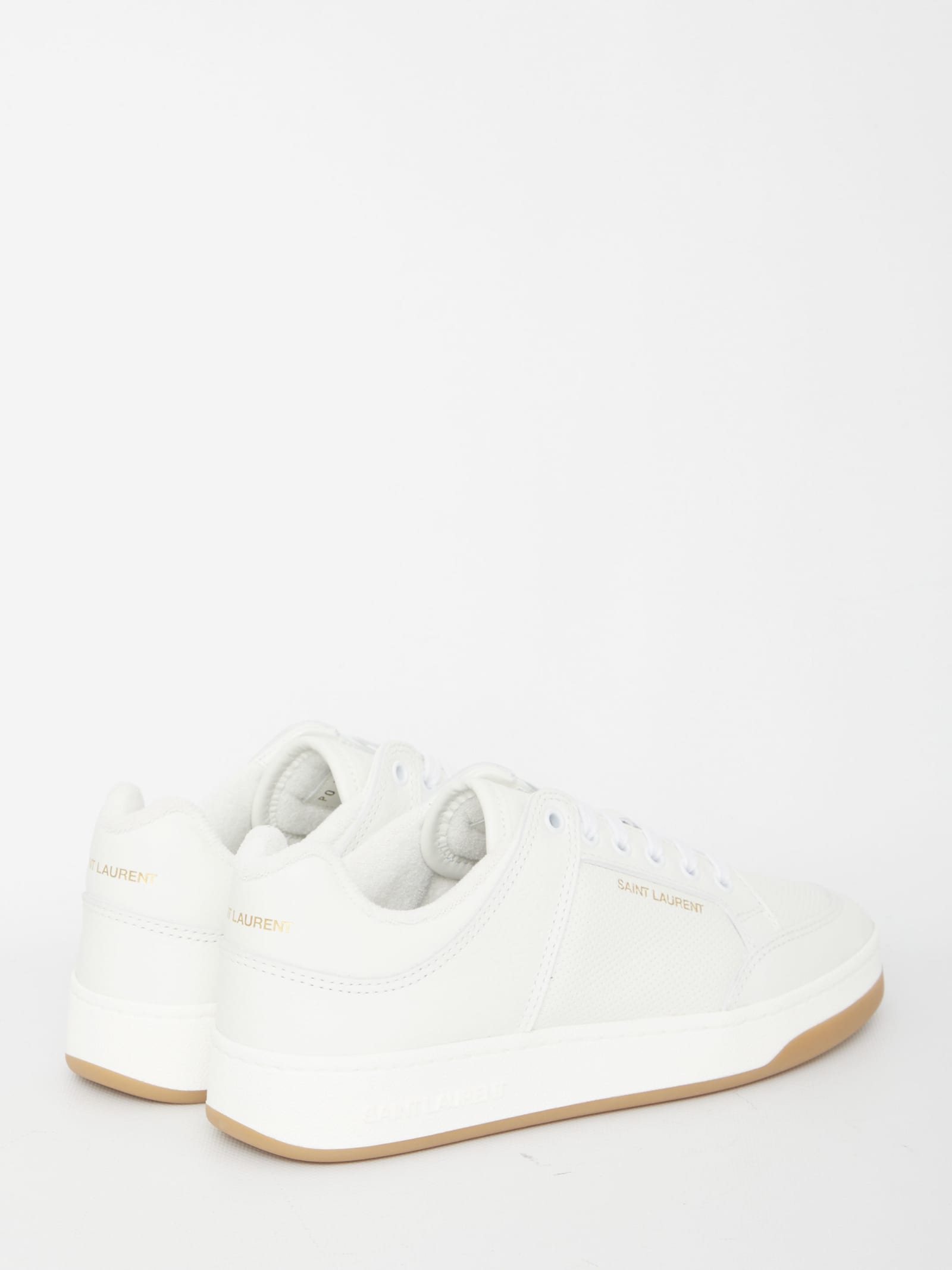 Shop Saint Laurent Sl/61 Sneakers In Optic White