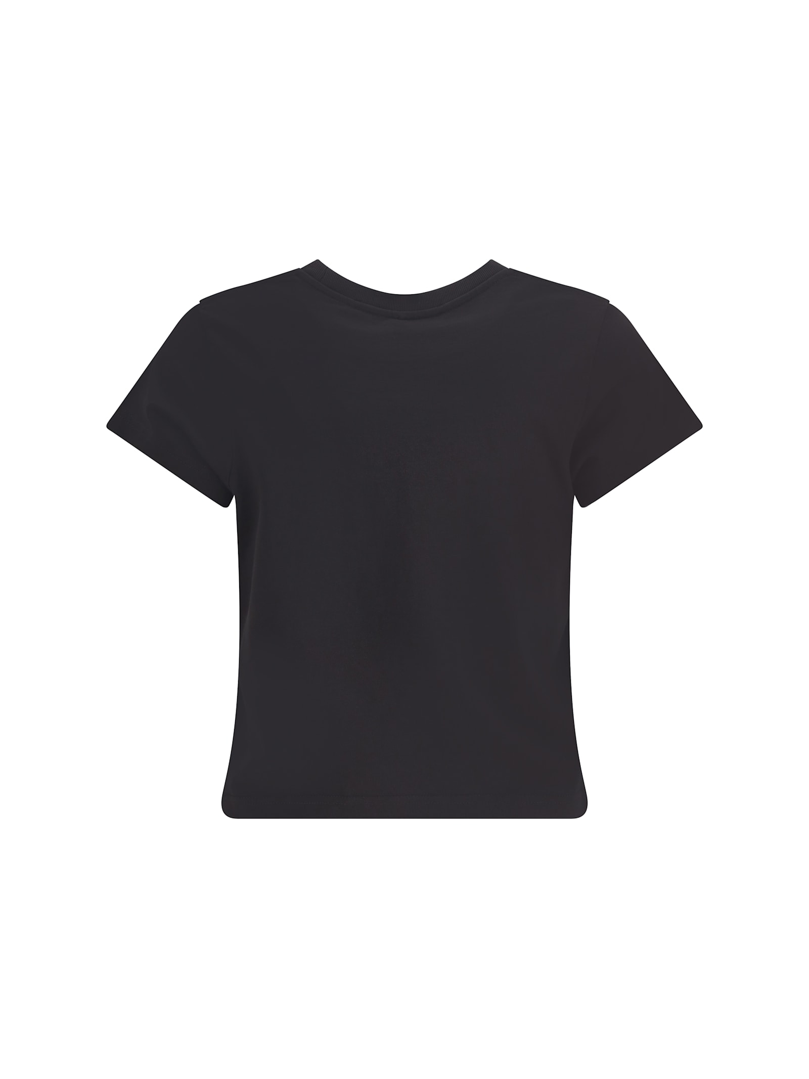 Alexander Wang Reverse Embroidery Logo Washed Jersey T-shirt Clothing In Gray