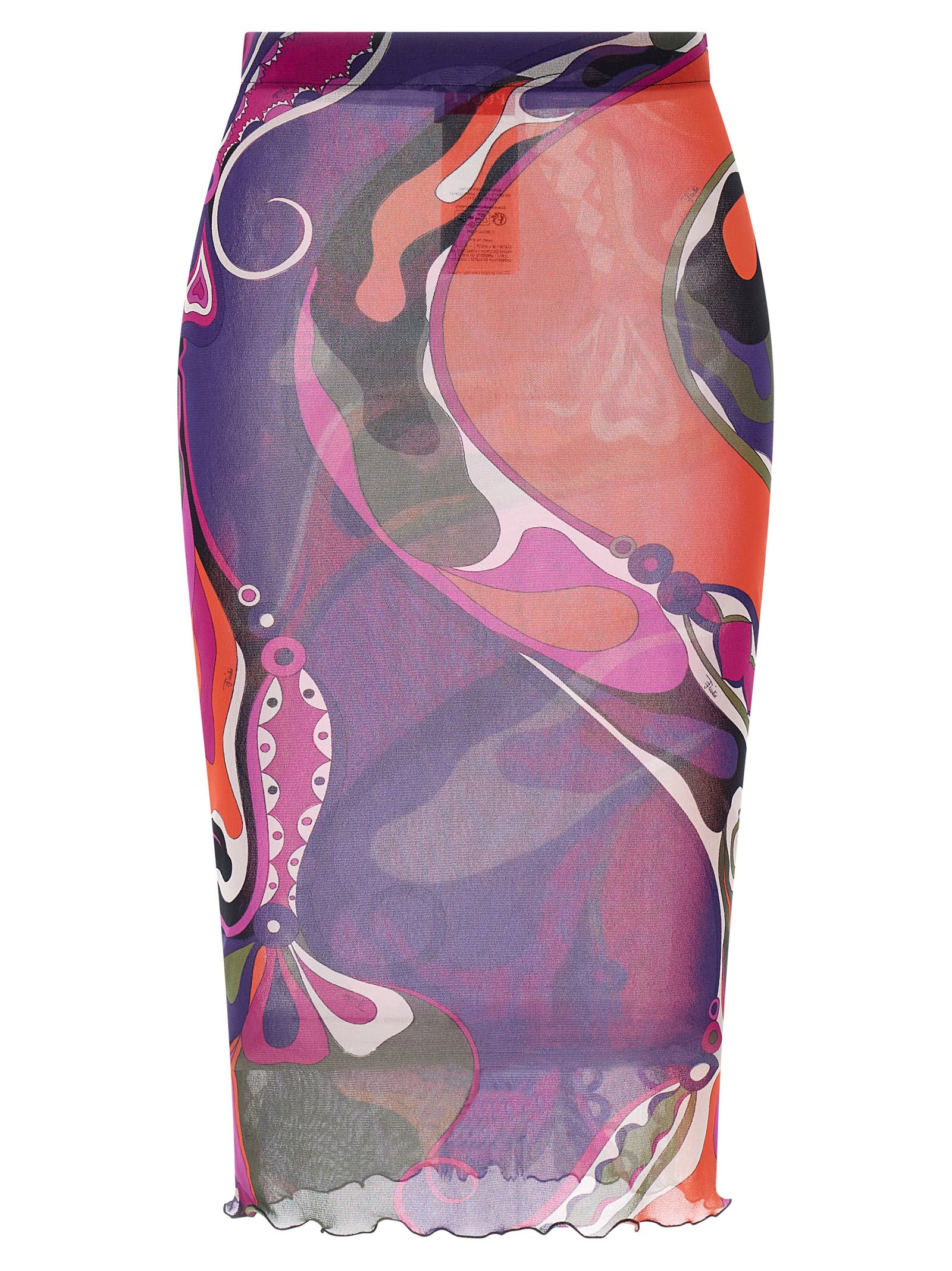 Pucci Tulle Skirt Skirts Multicolor In Multi