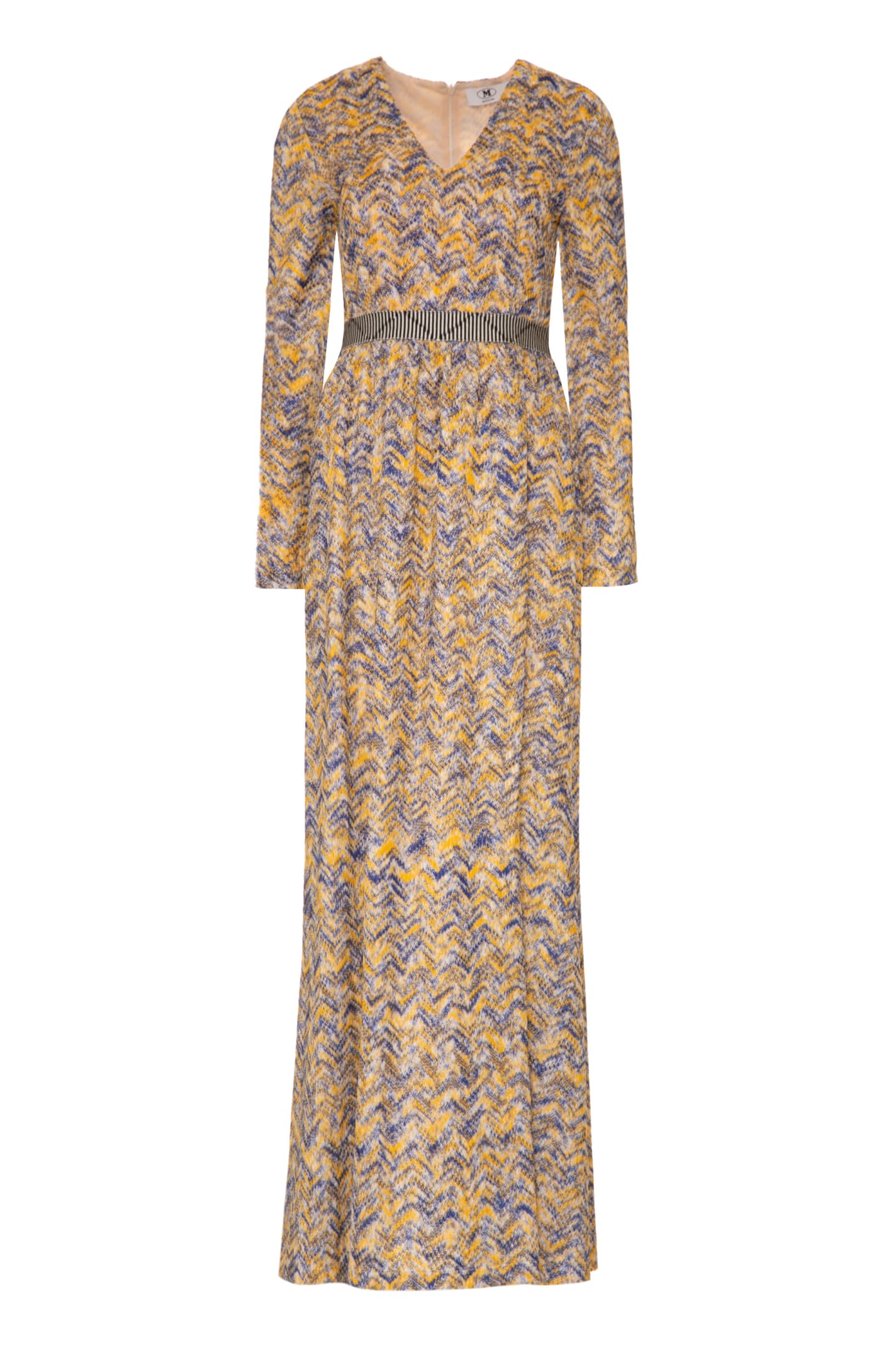 Missoni Knitted Long Dress In Multicolor