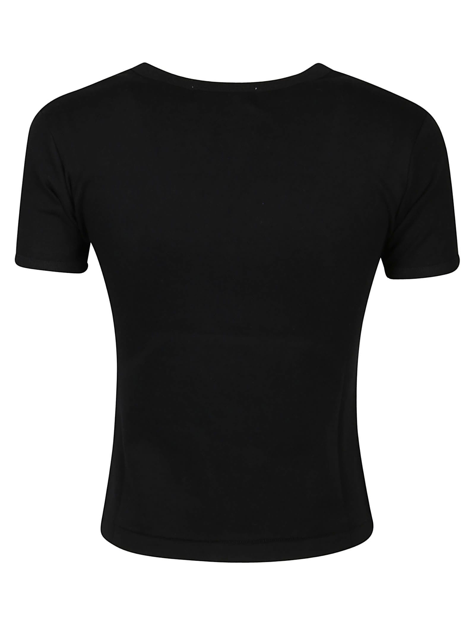 Shop Ambush Fitted Graphic T-shirt In Black White
