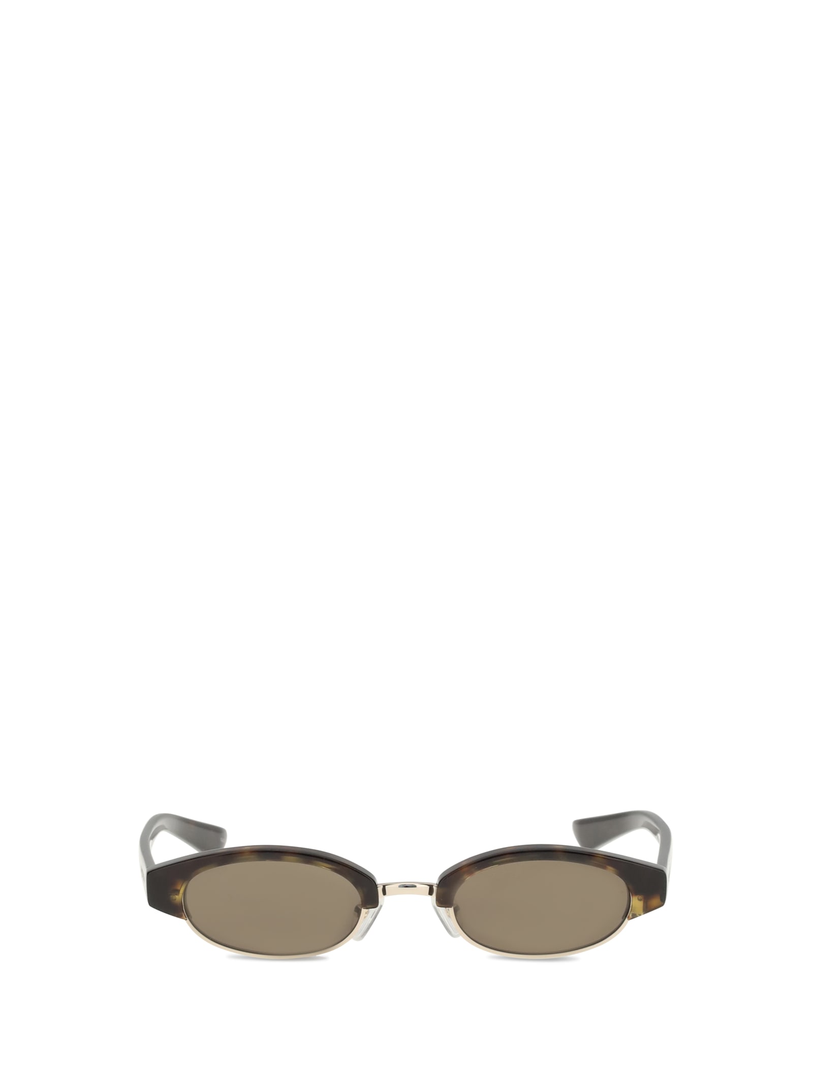 Alexander Mcqueen Women Ellipse Sunglasses In Brown