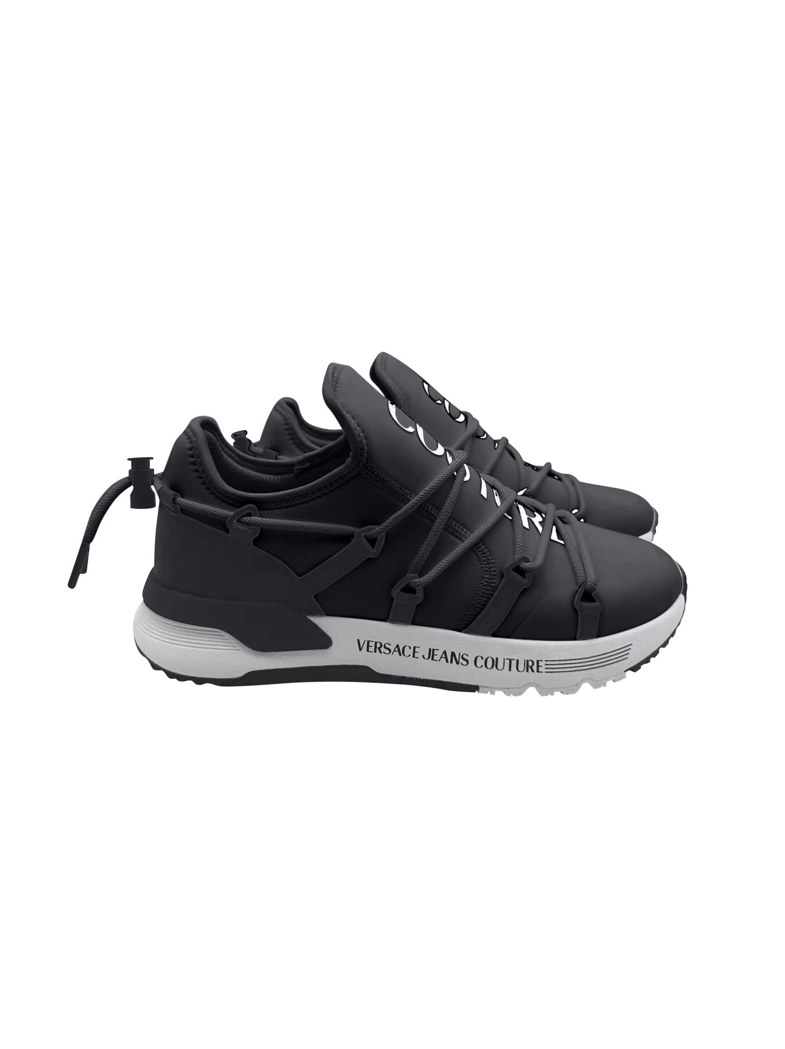 Versace Jeans Couture Sneakers In Black