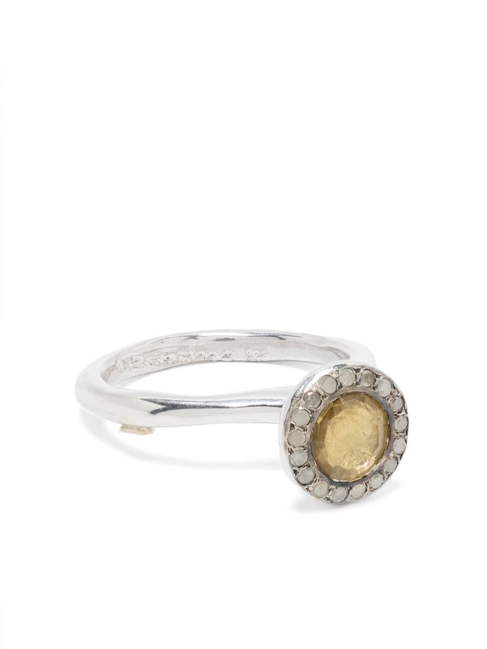 Shop Rosa Maria Jewellery Belquis Tb S St Dia 8x8 Bqtz In Silver Crystal Beer