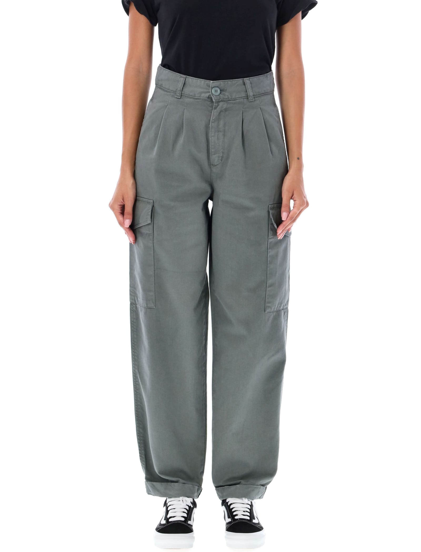 Carhartt Cole Pants Men Jura In Cotton In Smoke Green