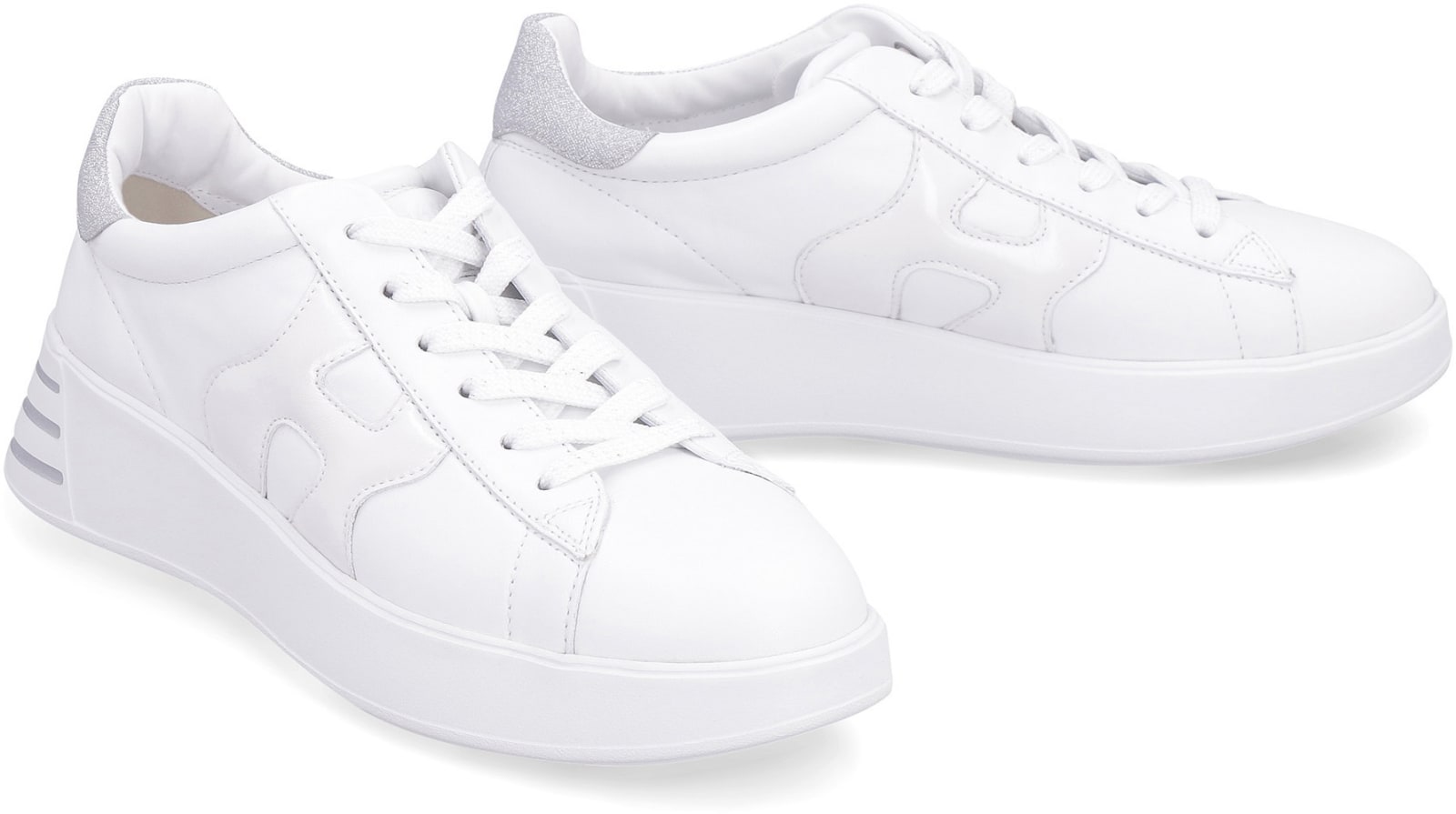 Hogan Rebel Leather Low-top Sneakers In White