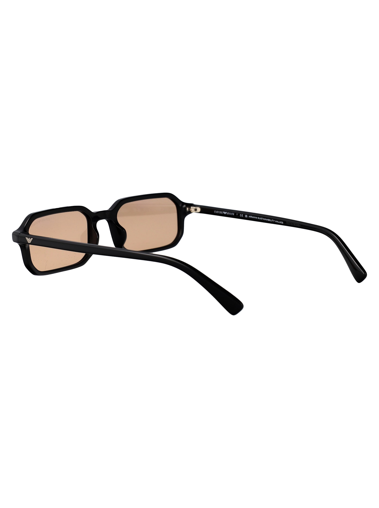 Emporio Armani Rectangular Sunglasses 0 Ea4253 U 501793 In Black