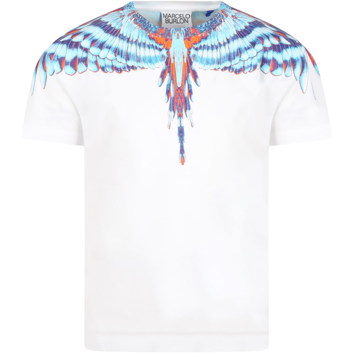 Marcelo Burlon White T-shirt For Boy With Iconic Wings