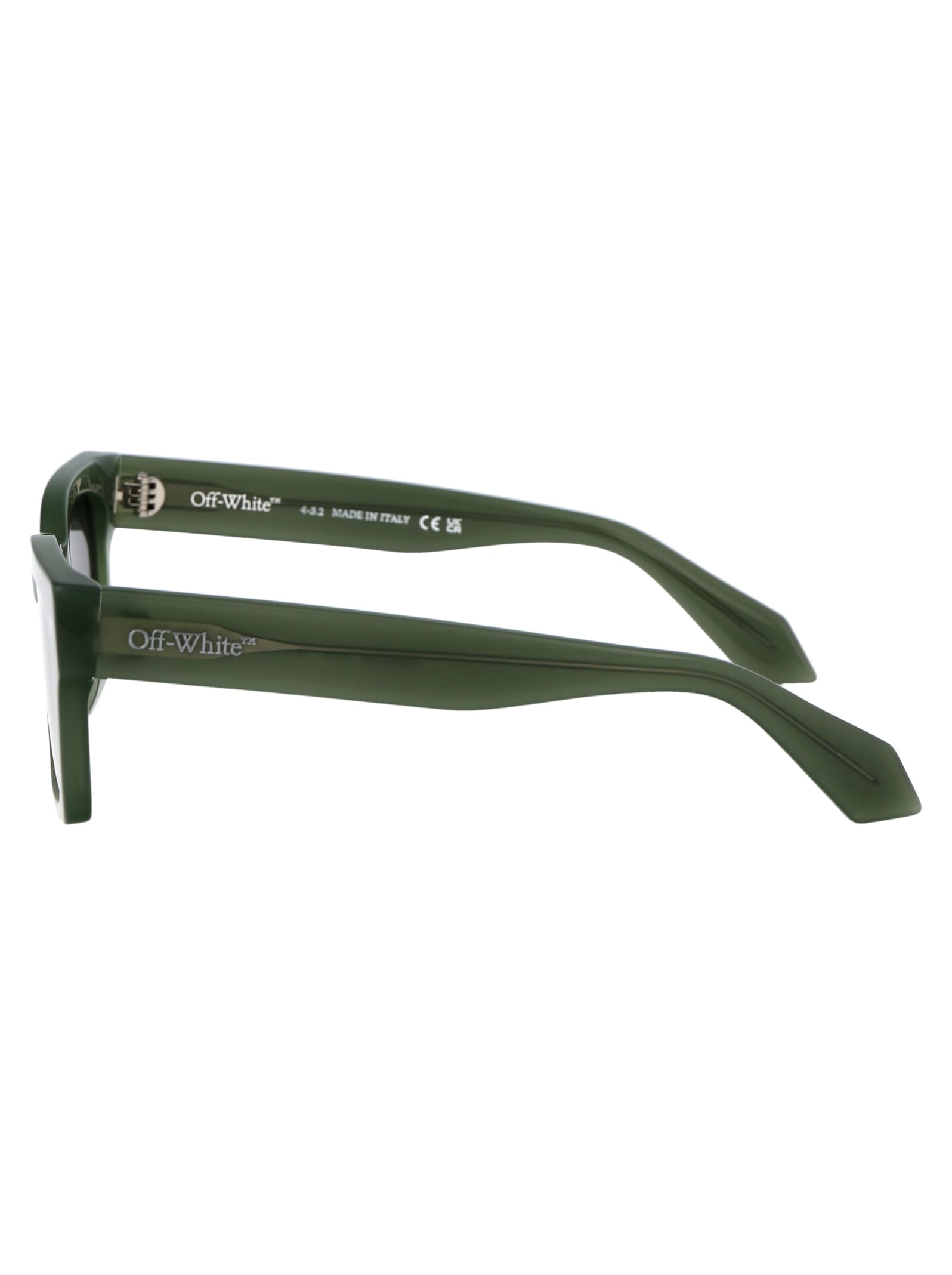 Shop Off-white Midland Sunglasses In 5707 Sage Green