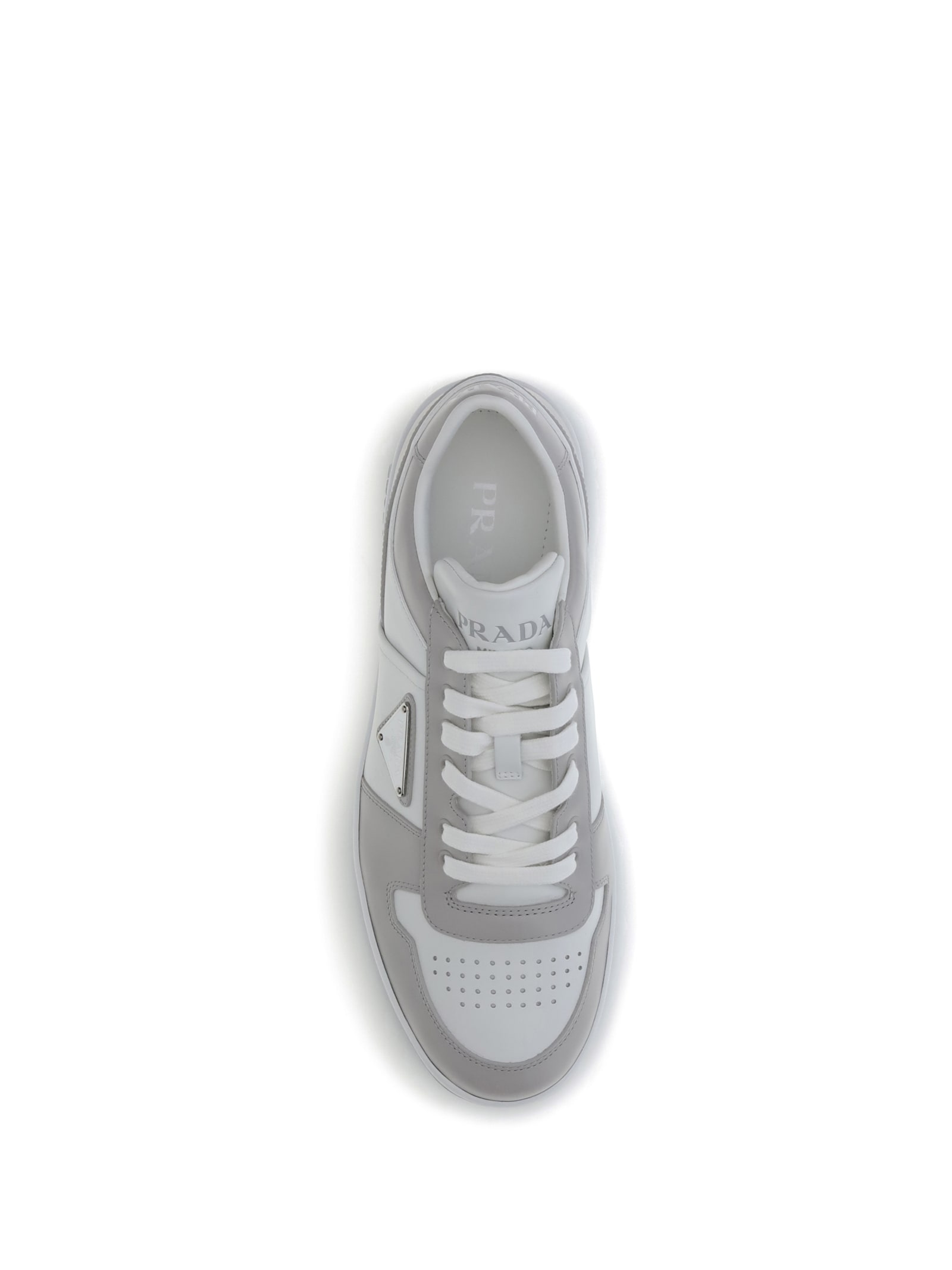 Prada Leather Sneakers Downtown Two-tone Silhouette