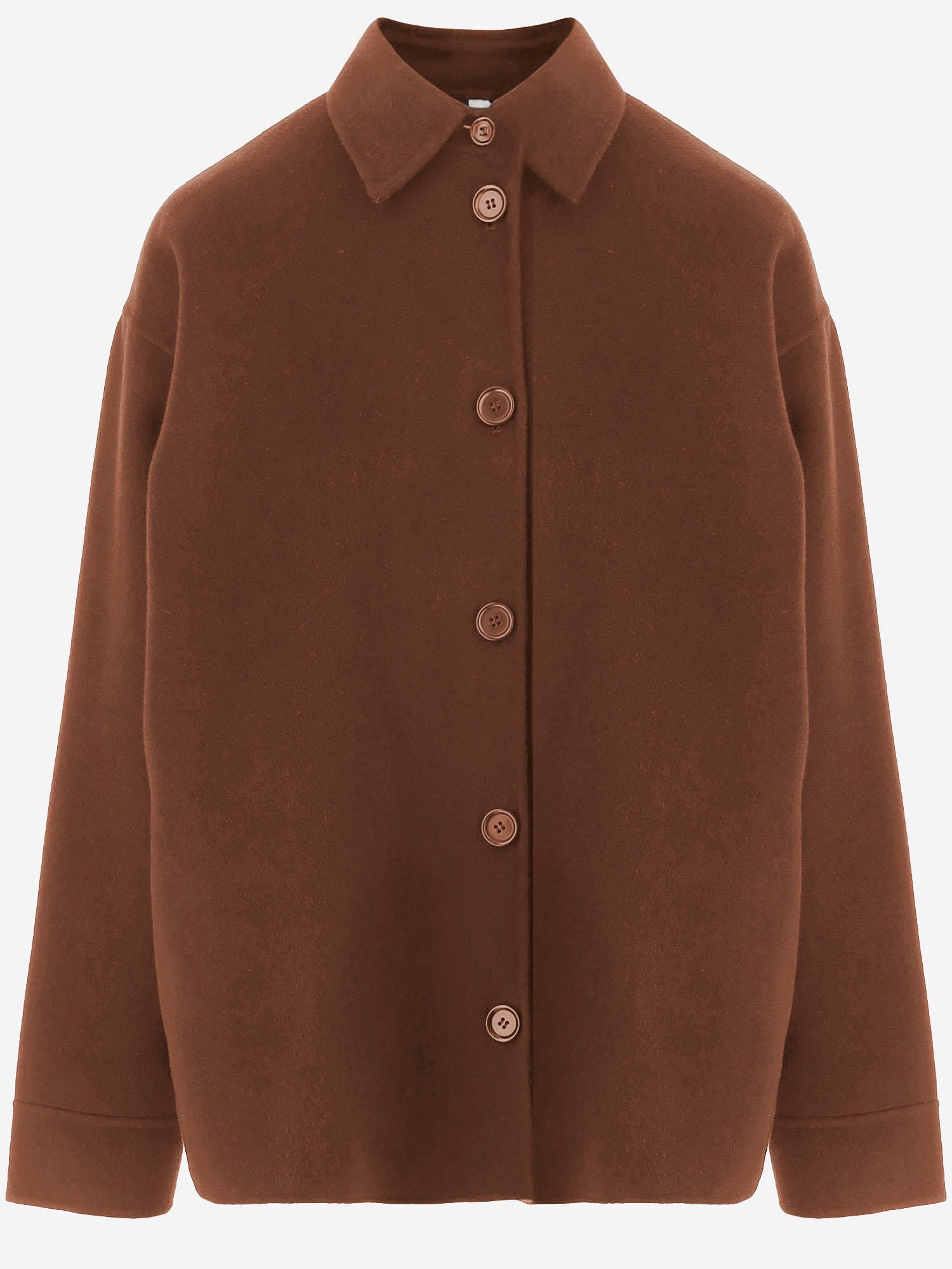 Aspesi Wool Jacket In Brown