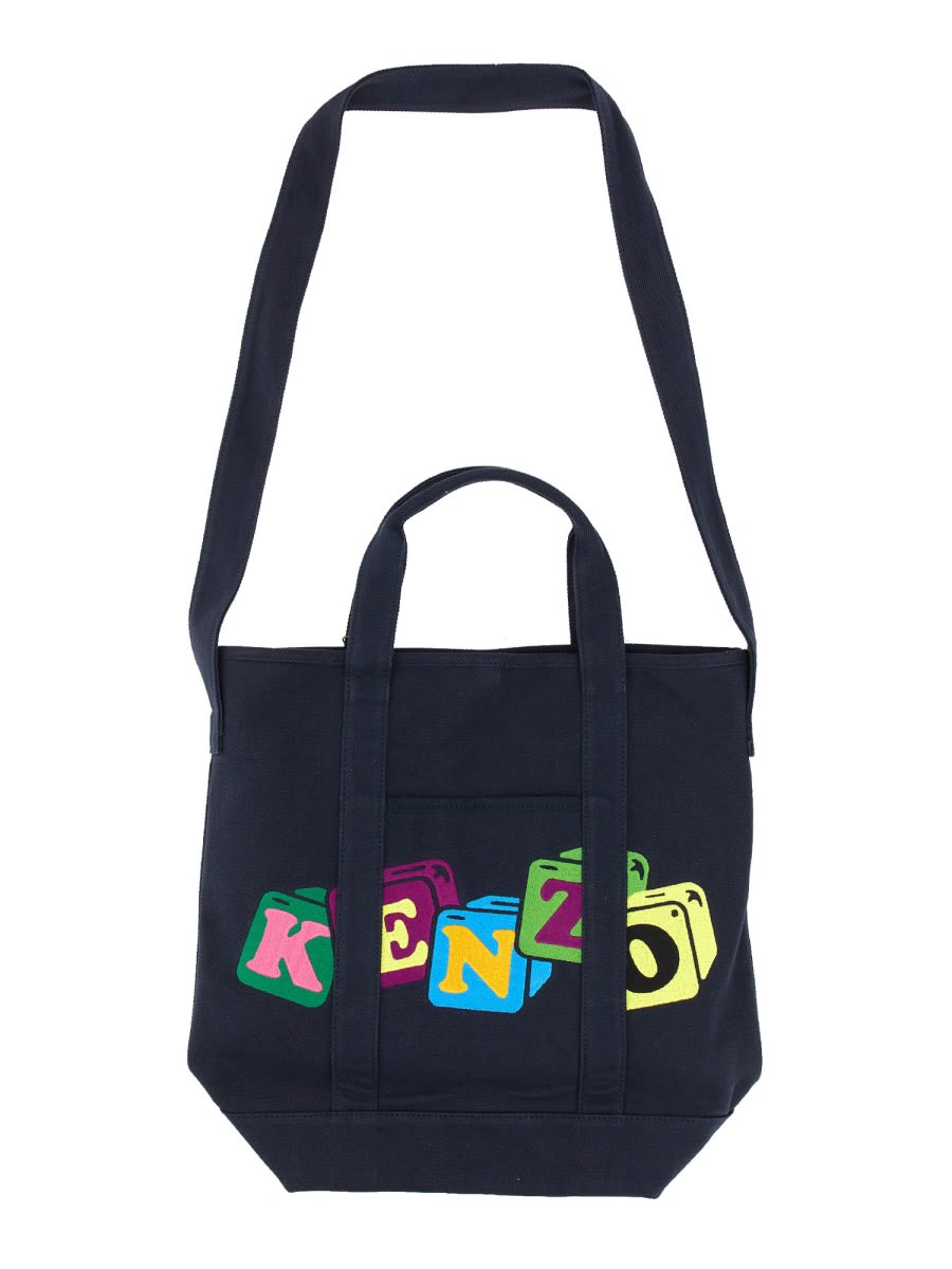 KENZO BOKE BLOCKS TOTE BAG 