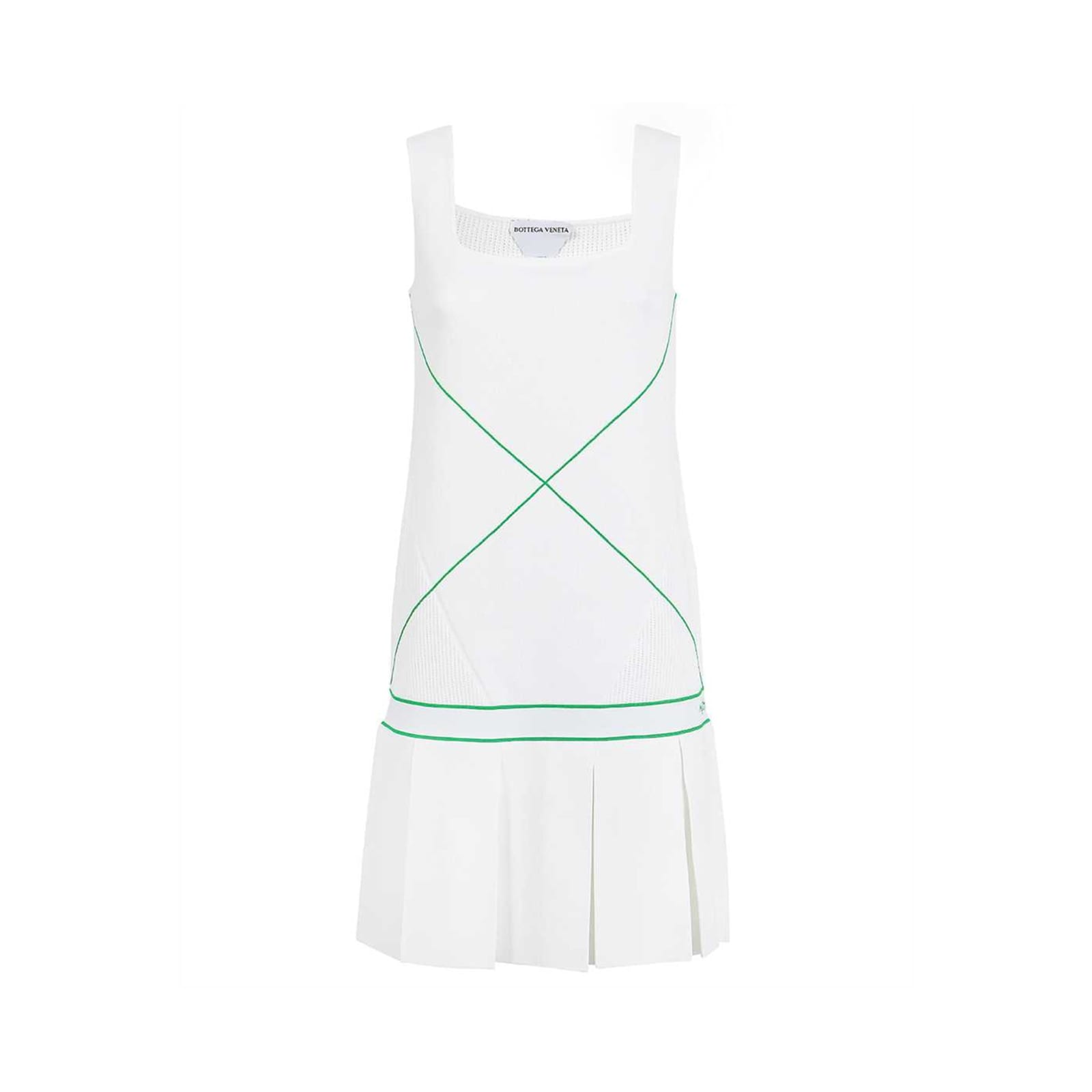 Shop Bottega Veneta Mini Dress In White