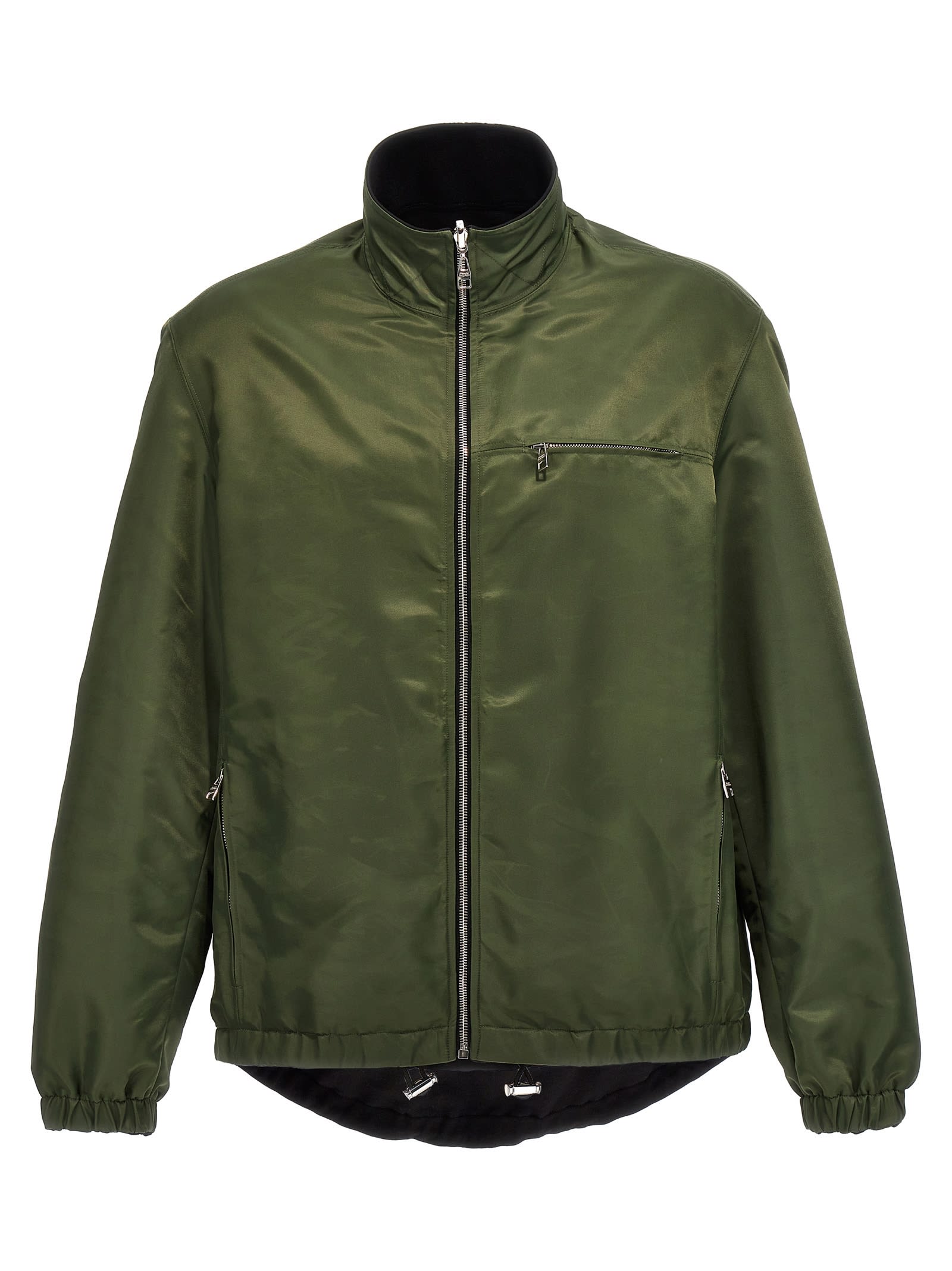 Alexander Mcqueen Reversible Bomber Jacket Casual Jackets And Parka In Black