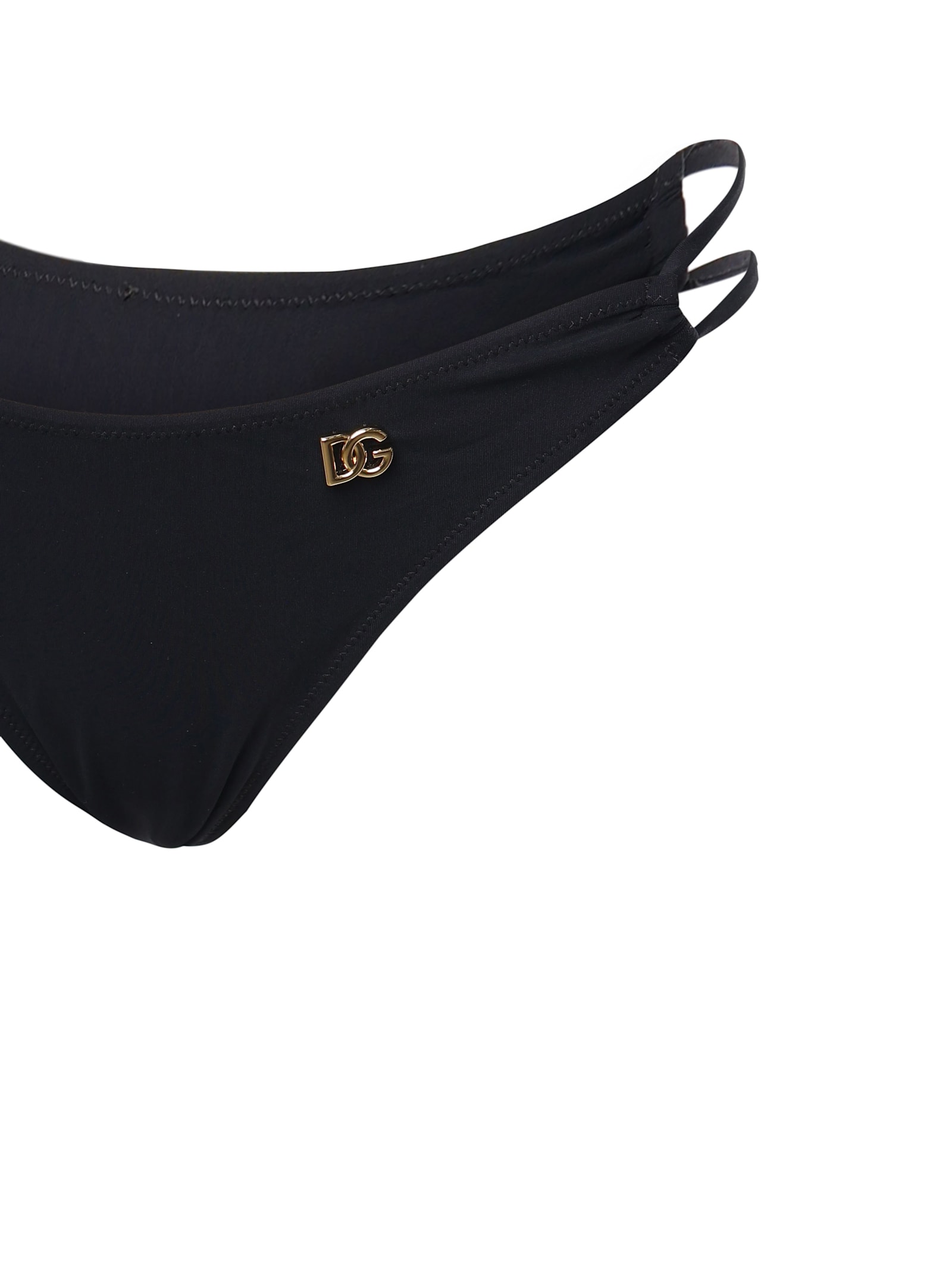 Dolce & Gabbana Jersey Bikini Set In Black