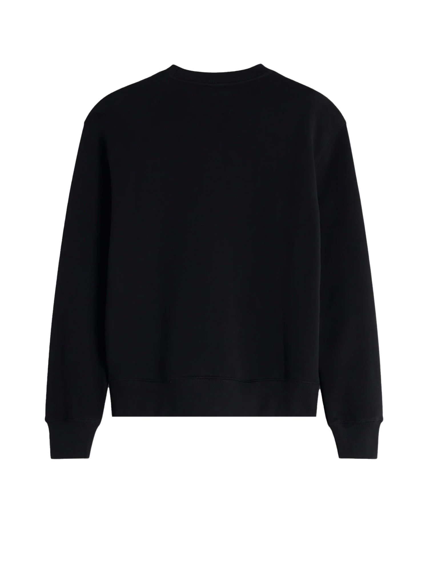 Maison Kitsuné Ribbed Crew Neck Sweater With Long Sleeves