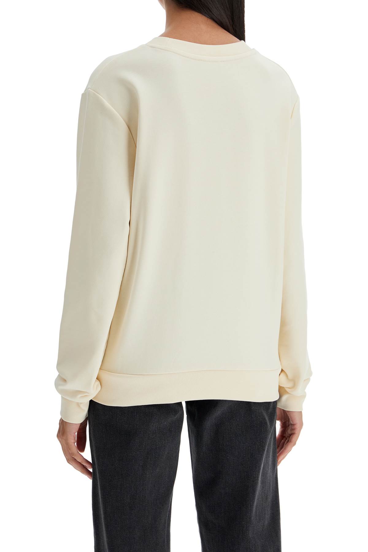 Shop Apc Grand Vpc Sweatshirt In Ecru/bordeau (white)