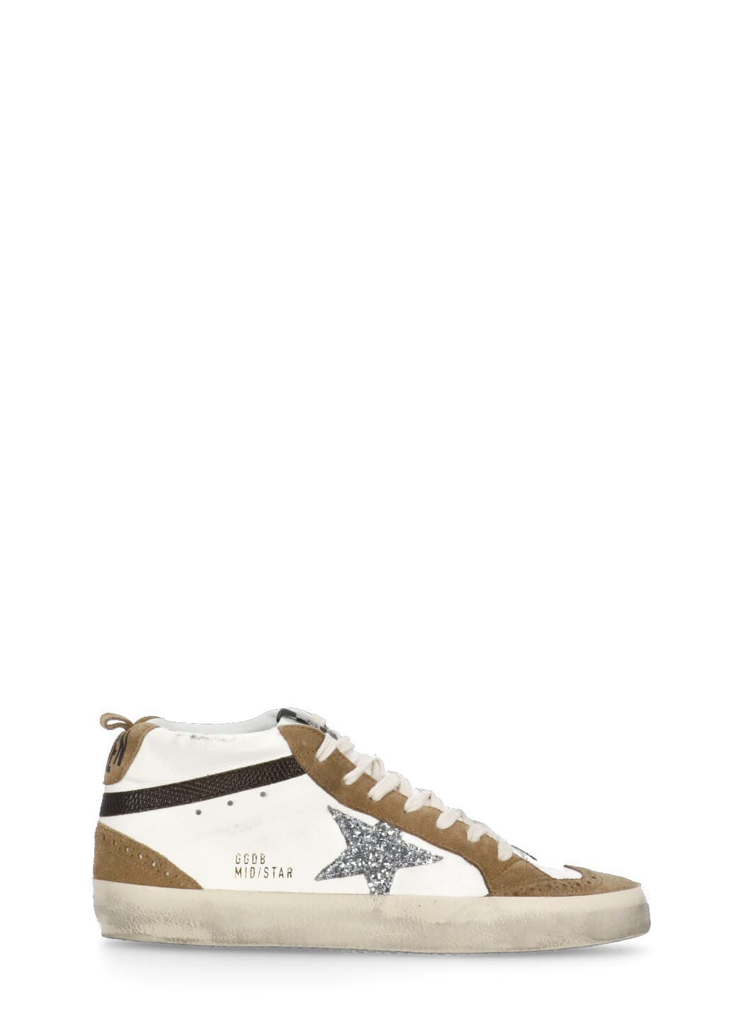 Shop Golden Goose Mid Star Sneakers In White