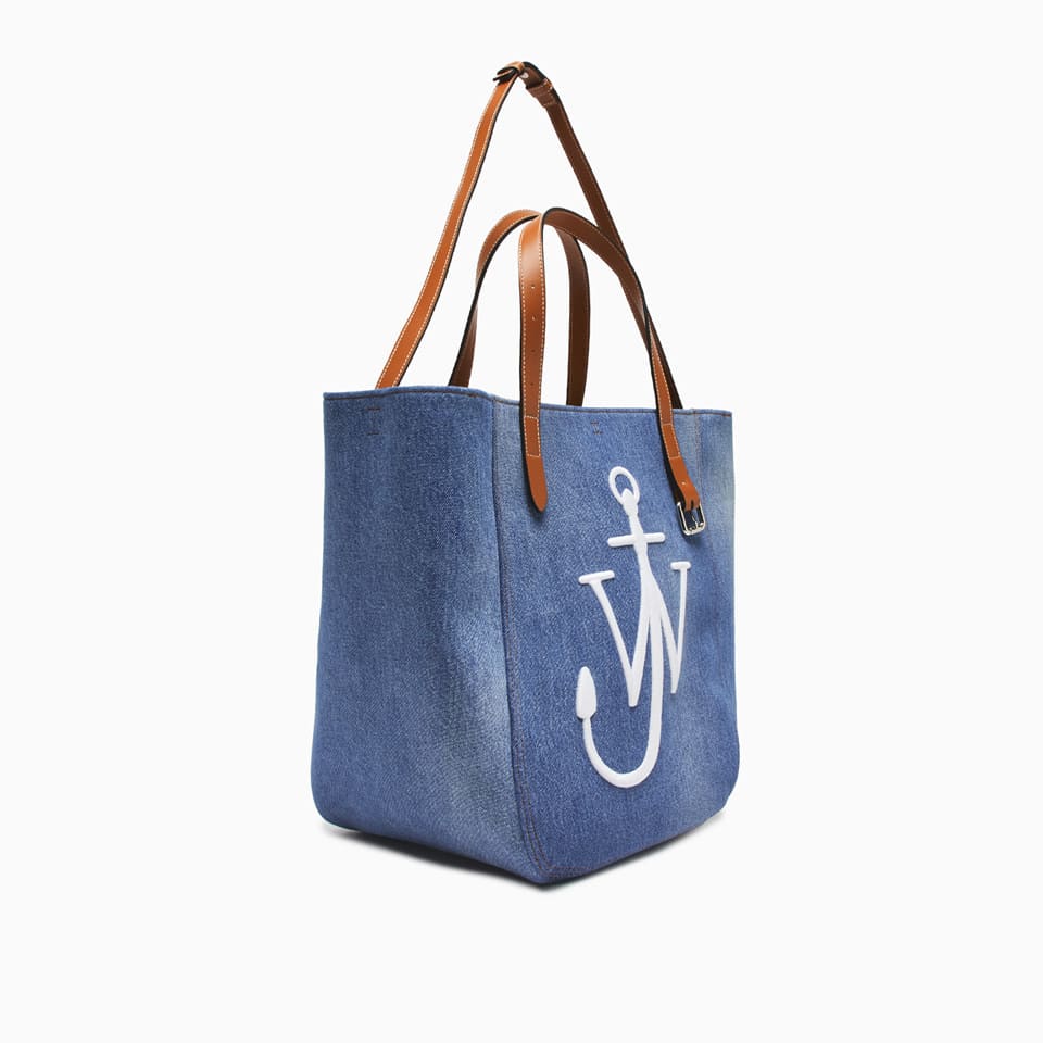 Shop Jw Anderson Belt Cabas Tote Bag In Blue