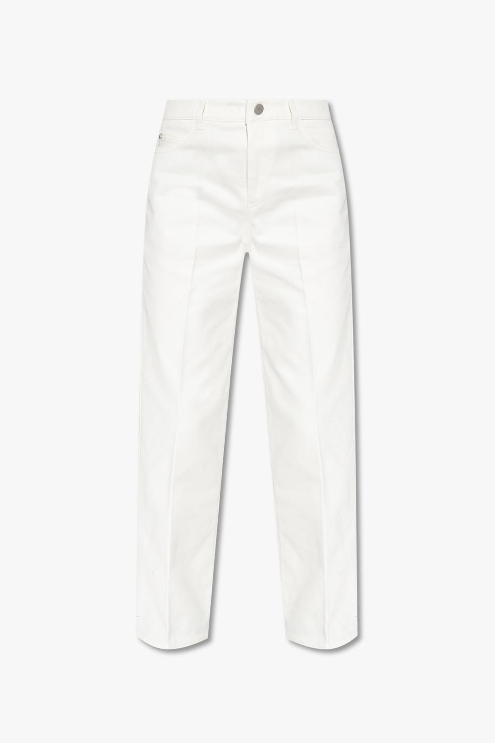 Emporio Armani Jeans With Pockets In White