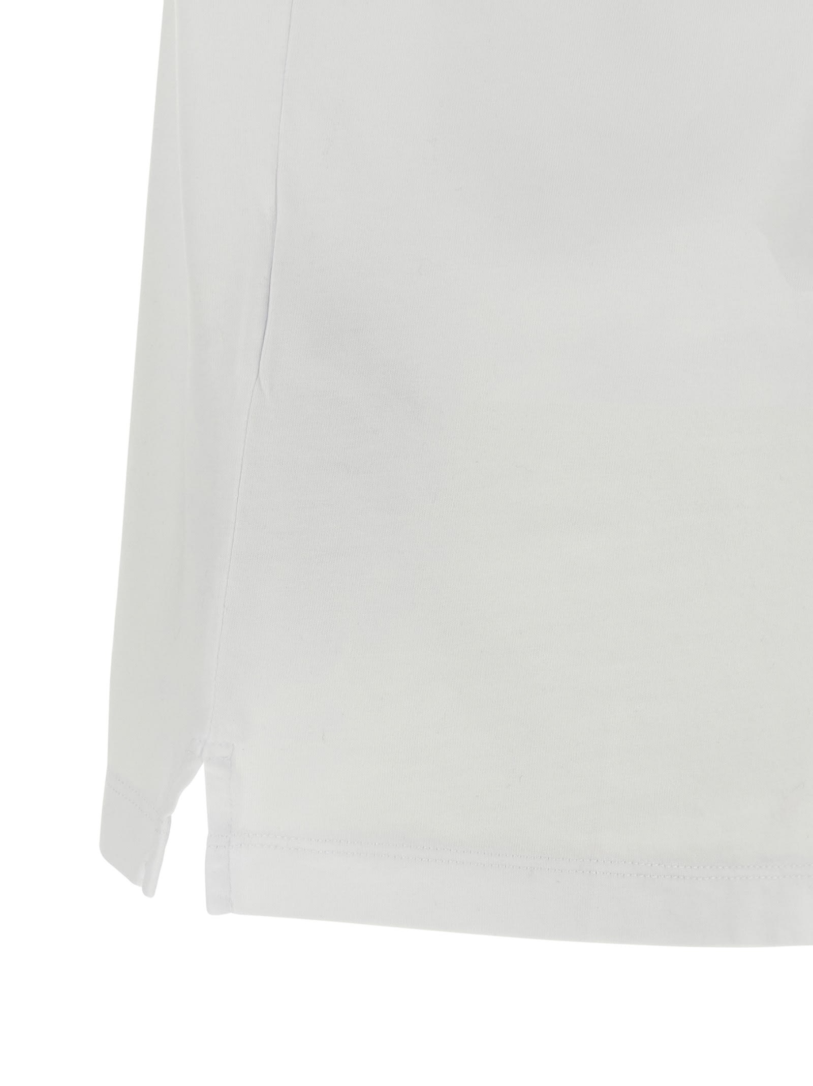 Dsquared2 Ducati X D2 White T-shirt With Logo On The Front In Cotton Man In Multi
