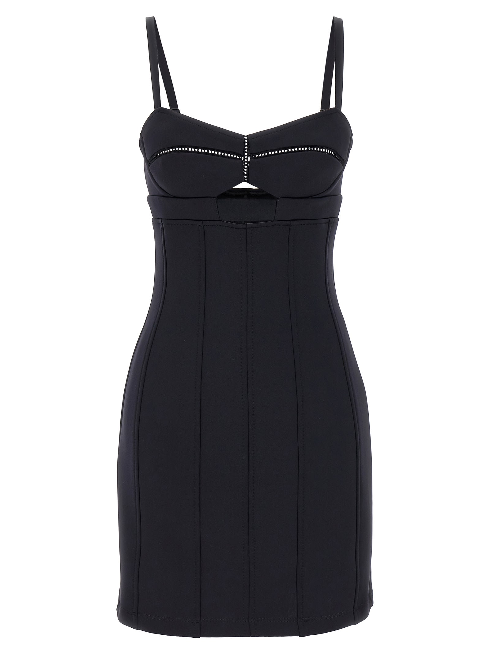 Shop Giovanni Bedin Scuba Mini Dress In Black