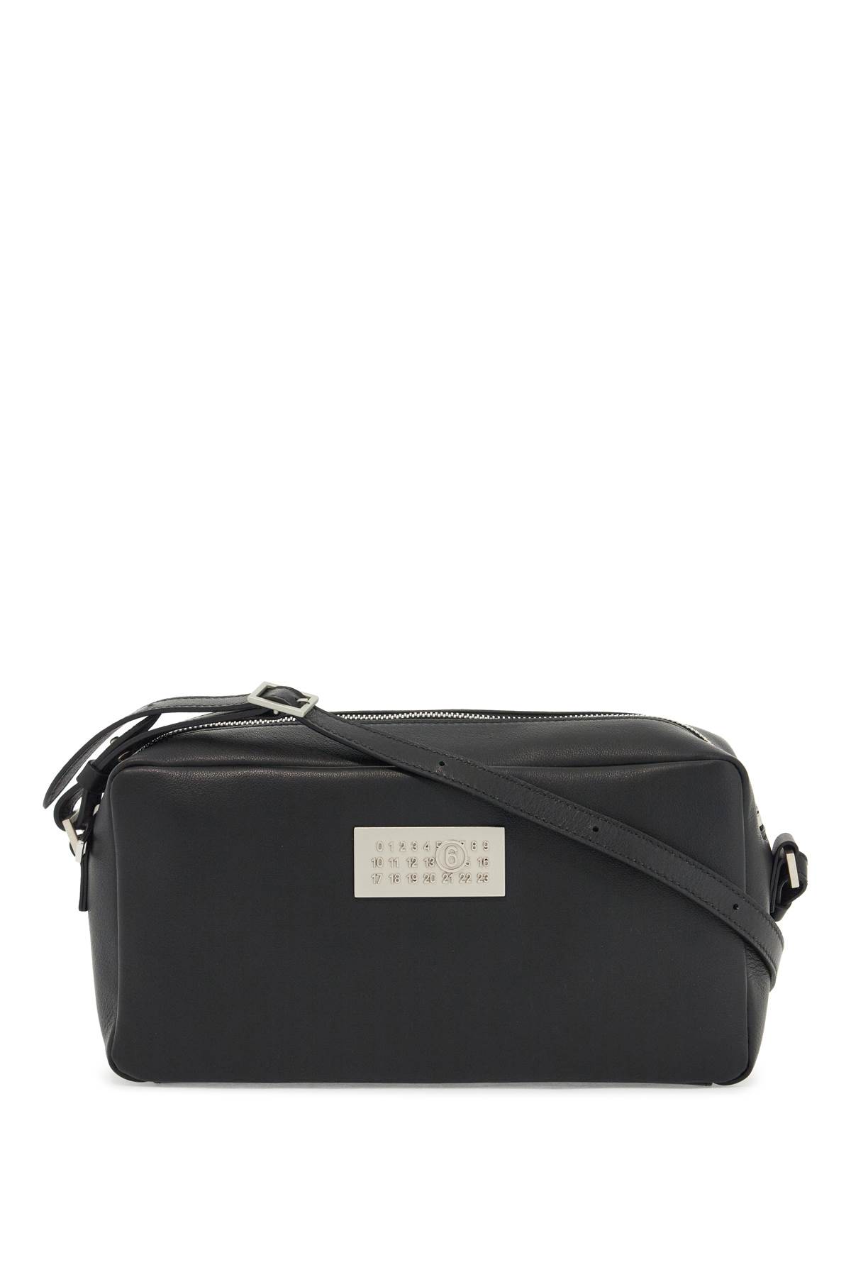 Shop Mm6 Maison Margiela Numeric Long Shoulder Bag In Black (black)