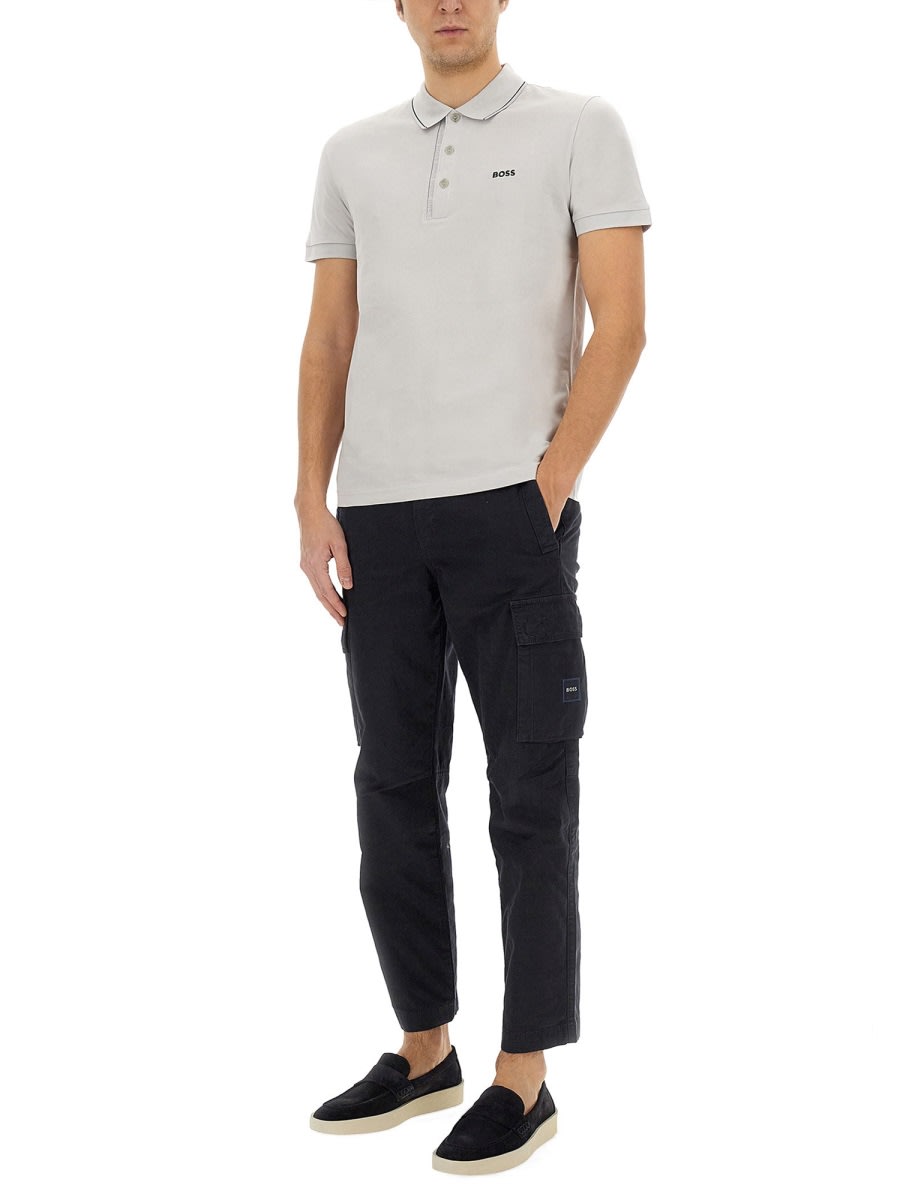 Hugo Boss Polo Paule 4 In Grey