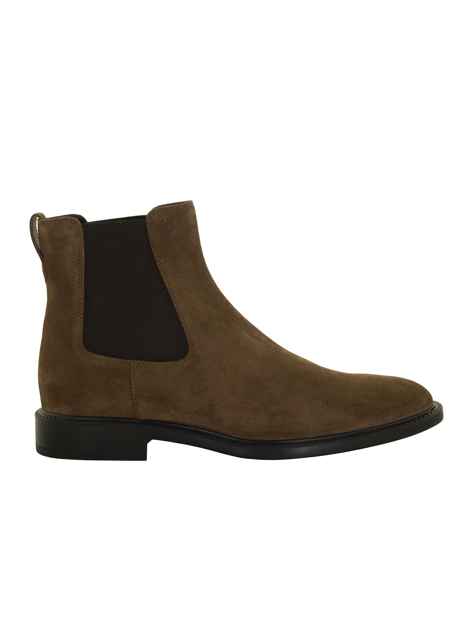 Tods Suede Leather Ankle Boot