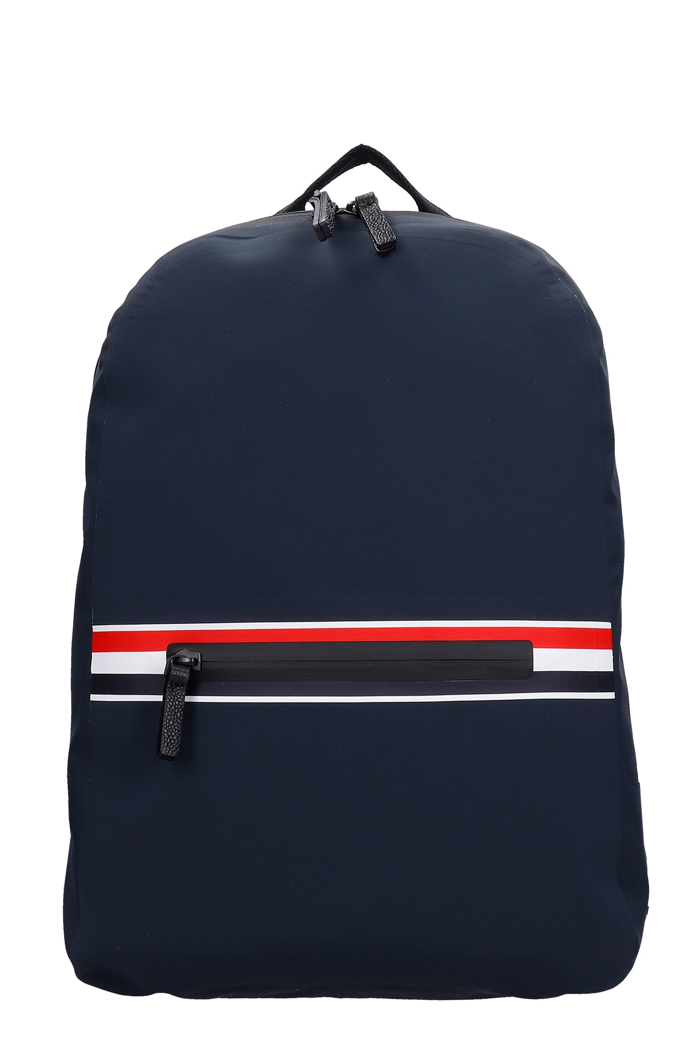 Thom Browne Backpack In Grey Polyester