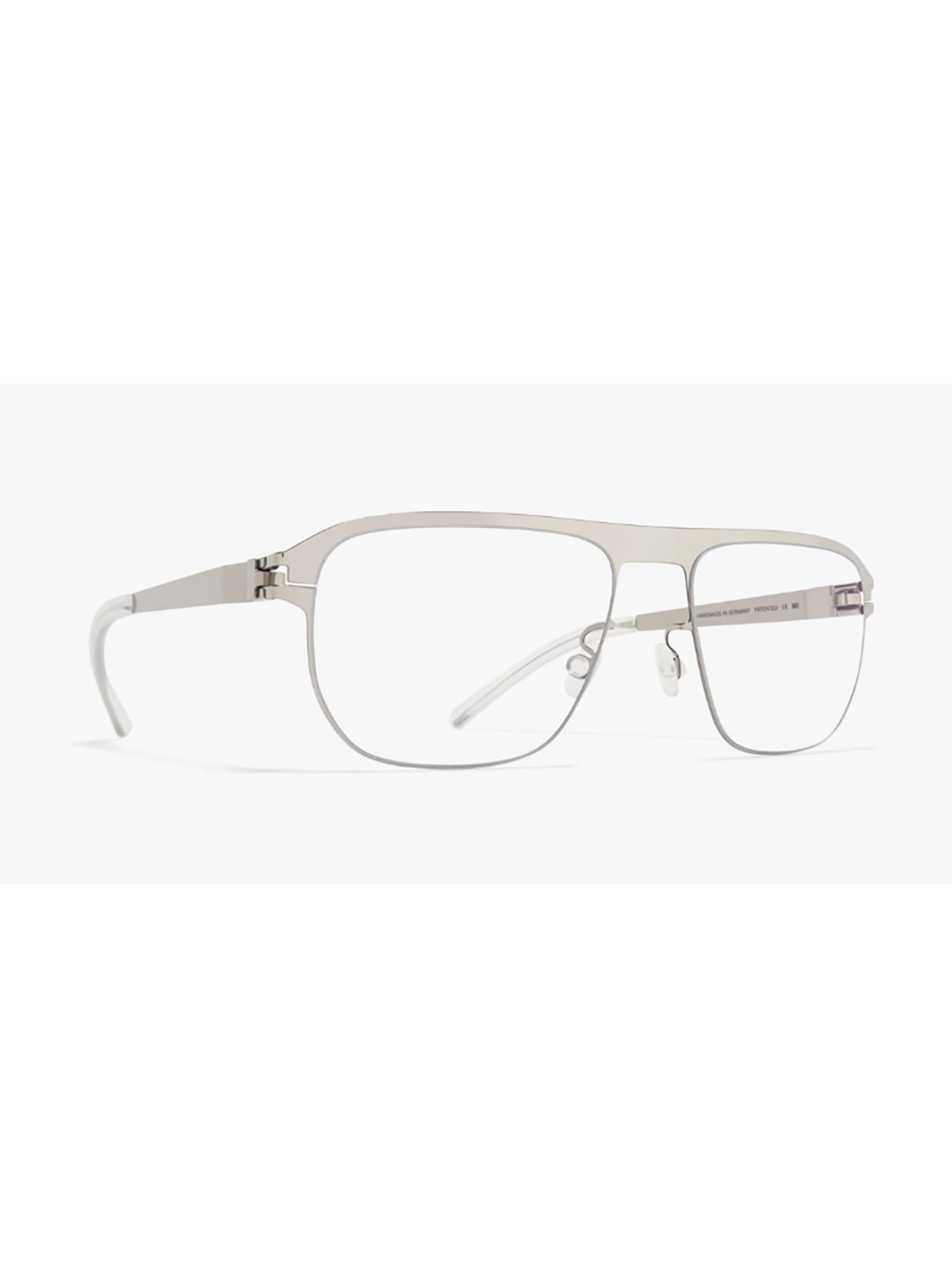 Shop Mykita Lorenzo Eyewear In Shiny Silver Clear