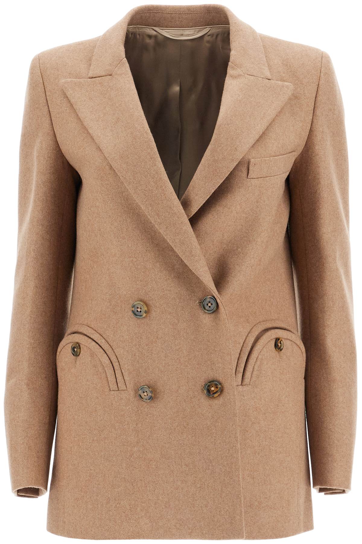 Shop Blazé Milano Everyday Cholita Blazer In Beige