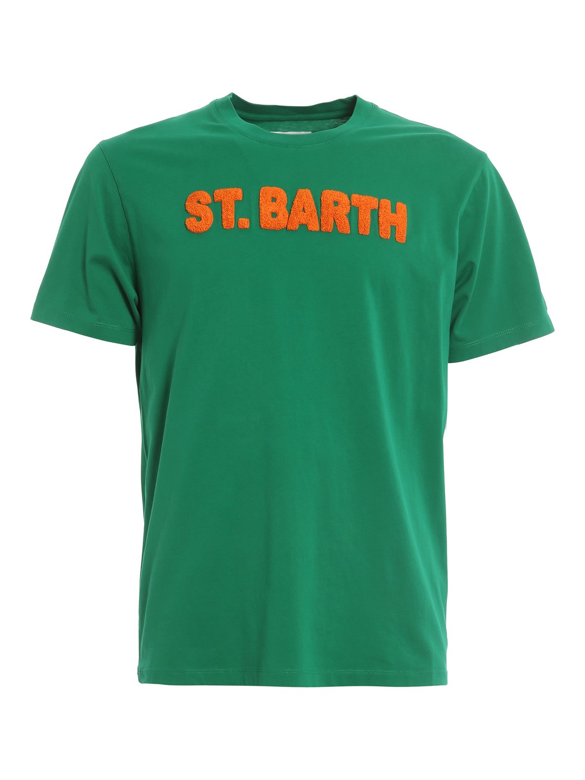 MC2 Saint Barth T-shirt Verde Con Stampa St Barth Tshirtman02871b