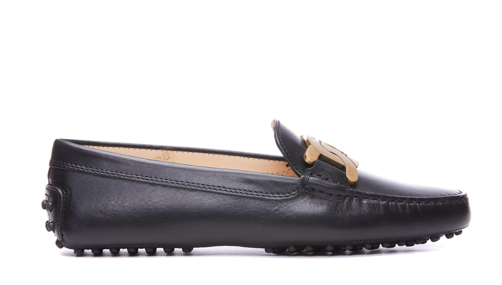 Shop Tod's Kate Gommino Loafers In Nero
