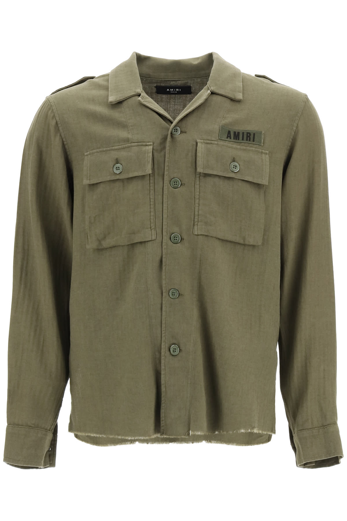 AMIRI Cotton And Cashmere Military Shirt