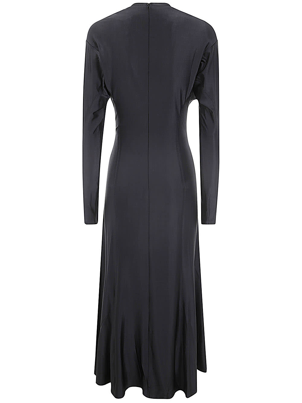 Shop Rabanne Viscose Jersey Robe In Black