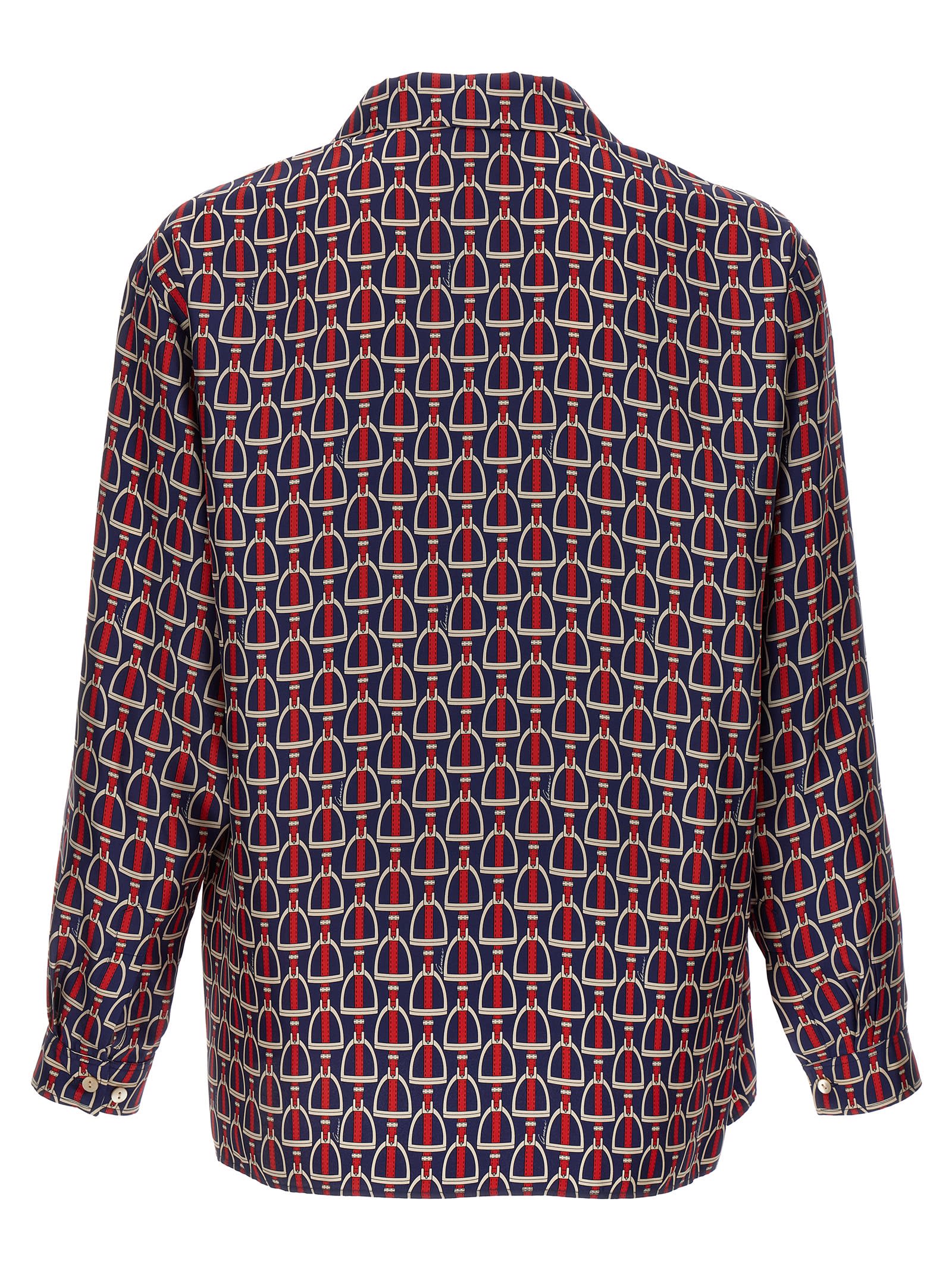 Shop Gucci Morsetto Shirt In Multicolor
