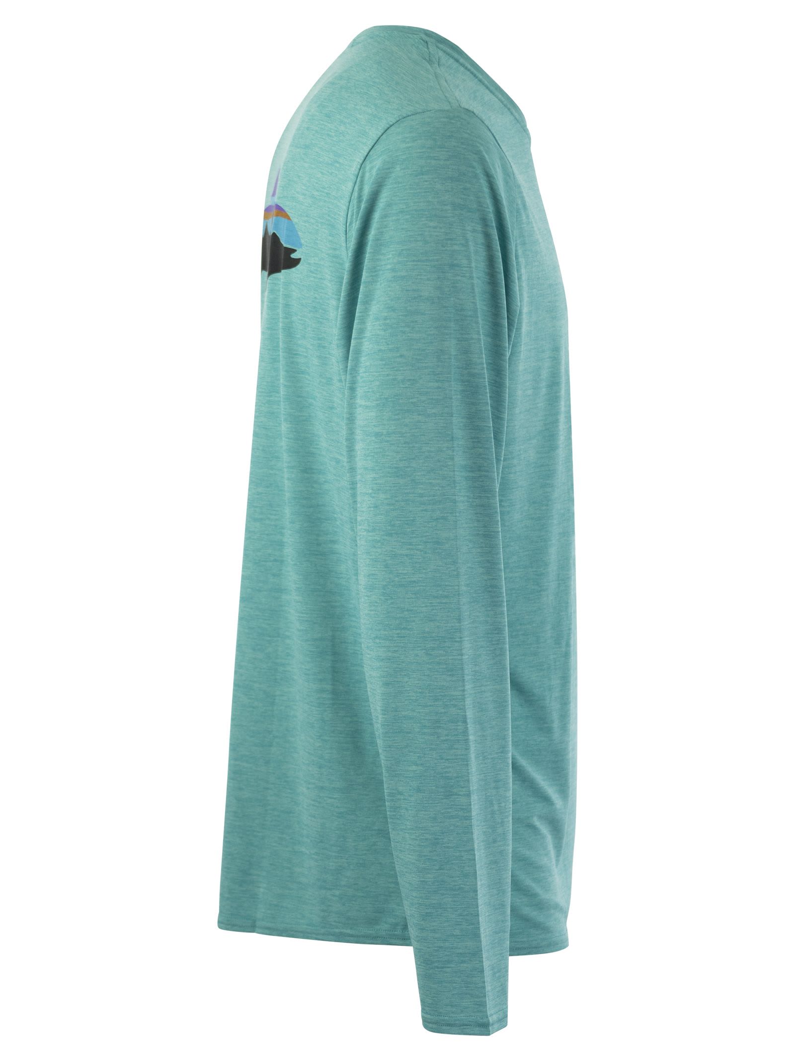 Shop Patagonia Long-sleeved T-shirt With Logo In Water Green