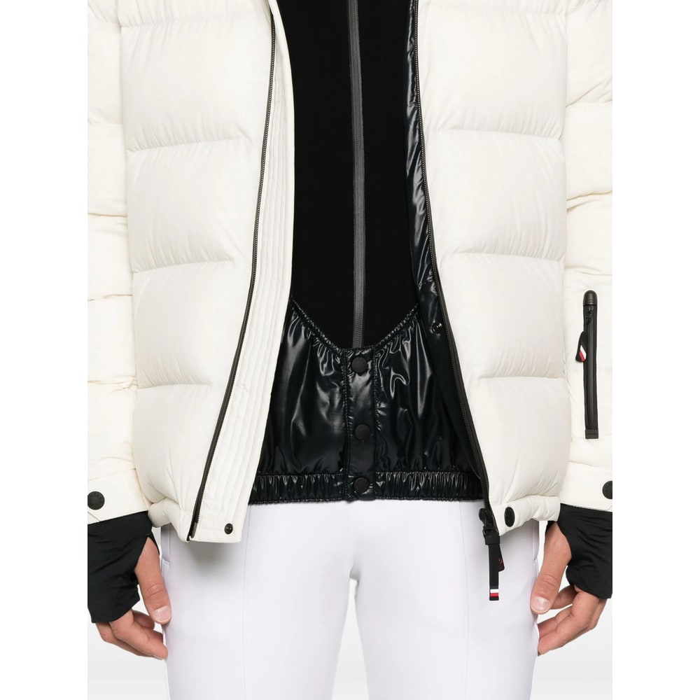 Moncler Grenoble Hooded Zip-fastening Jacket In White