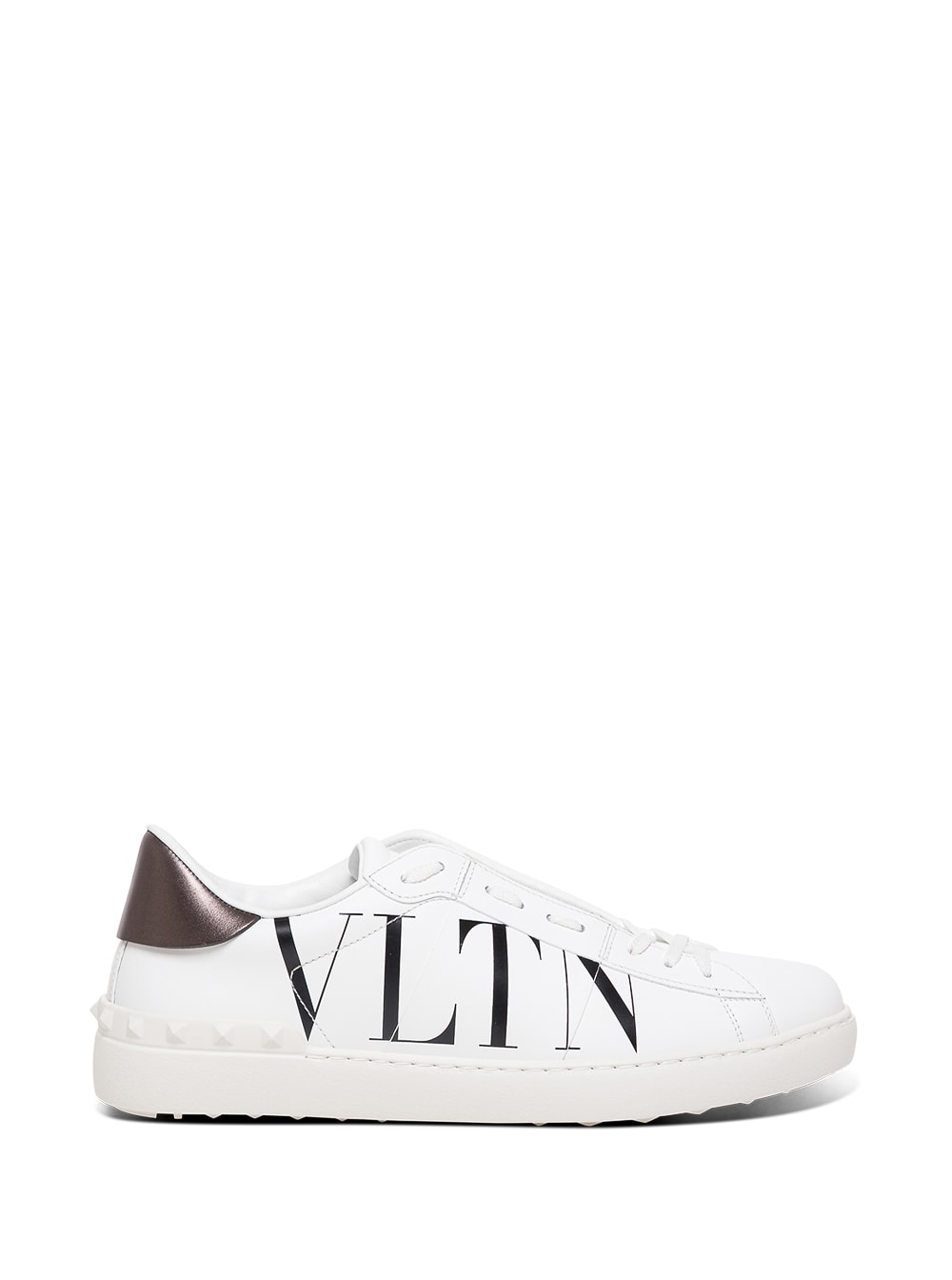 Valentino Garavani Open White Sneakers With Vltn Print
