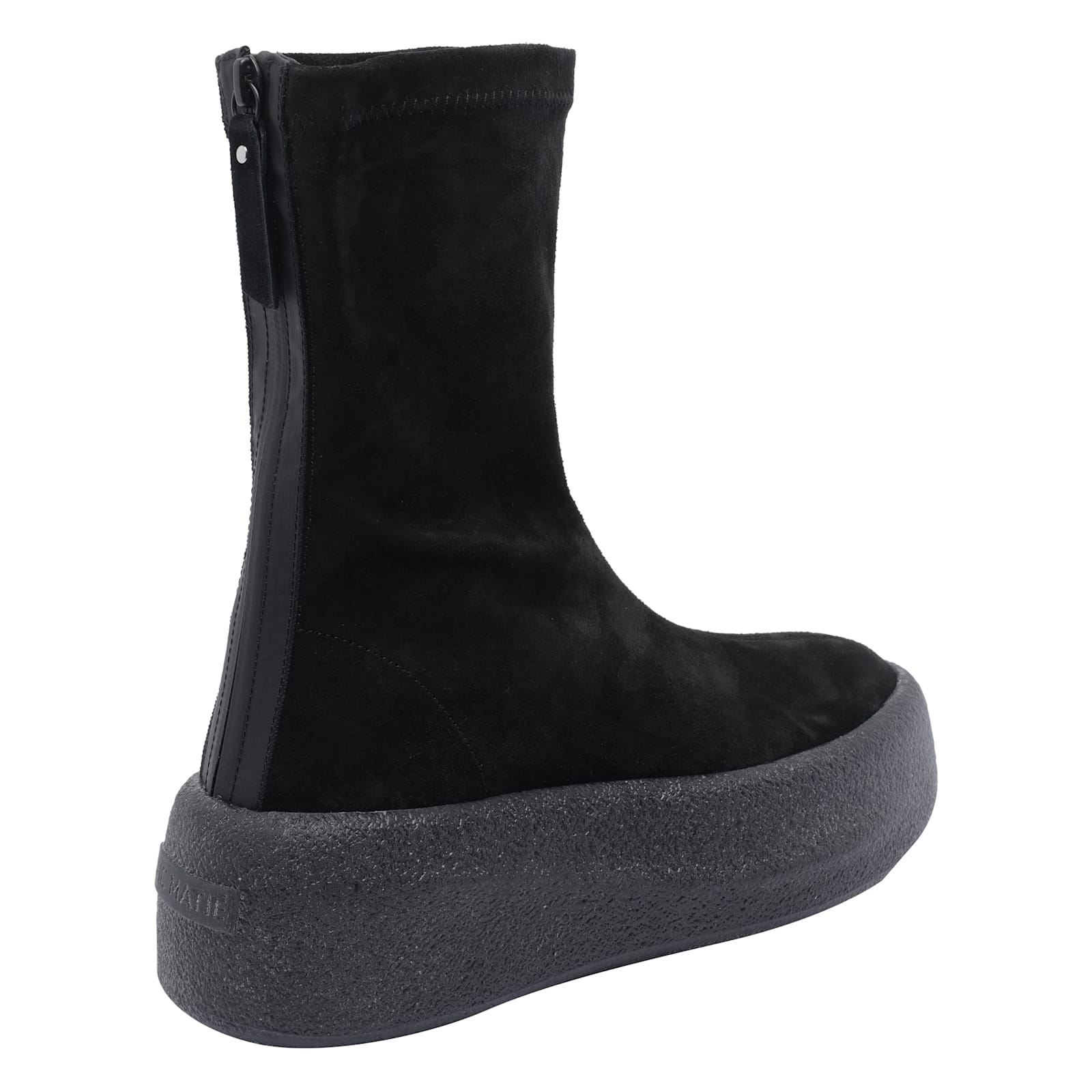 Vic Matie Stretch-fabric Platform Trainers In Black