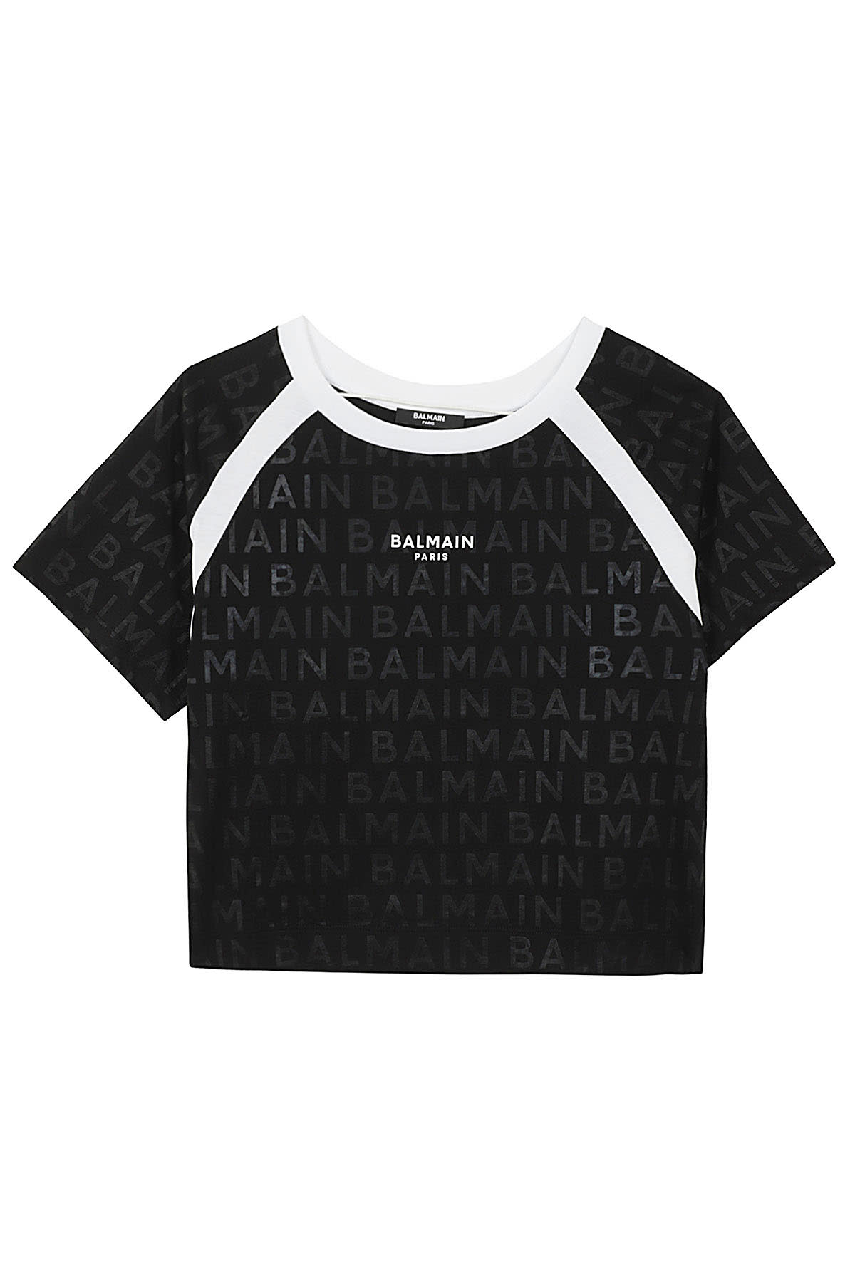 Shop Balmain T Shirt In Bc Black White