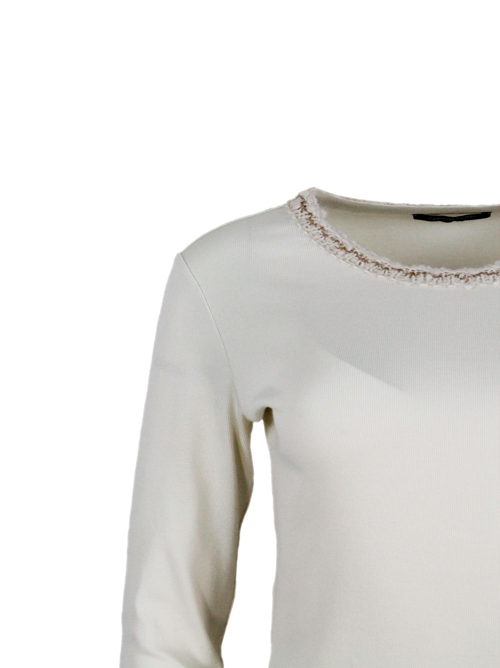 Fabiana Filippi Long-sleeved T-shirt In White