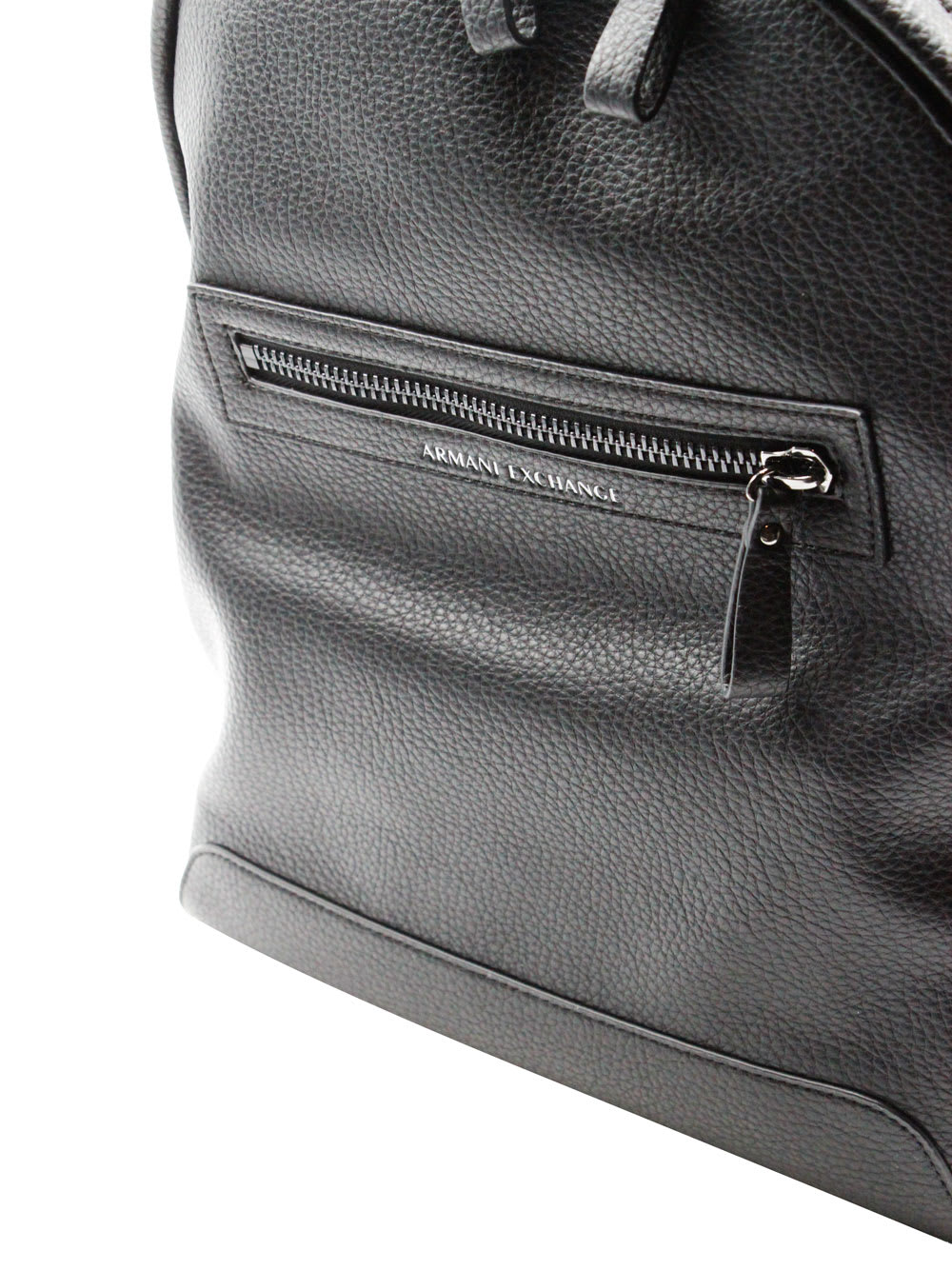 Shop Armani Exchange Backpack In Black