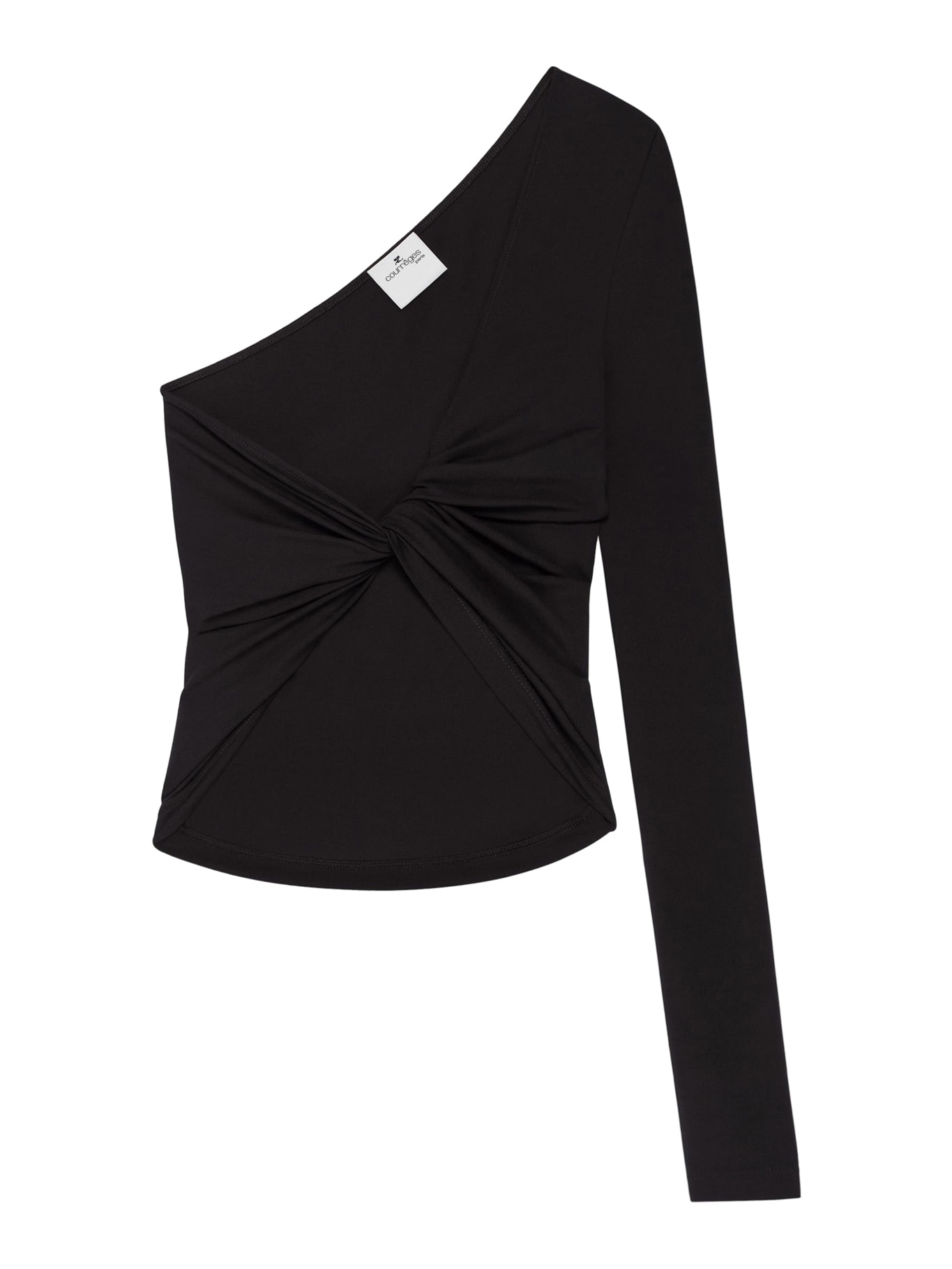 Courrèges Asymmetric Twist Cropped Top