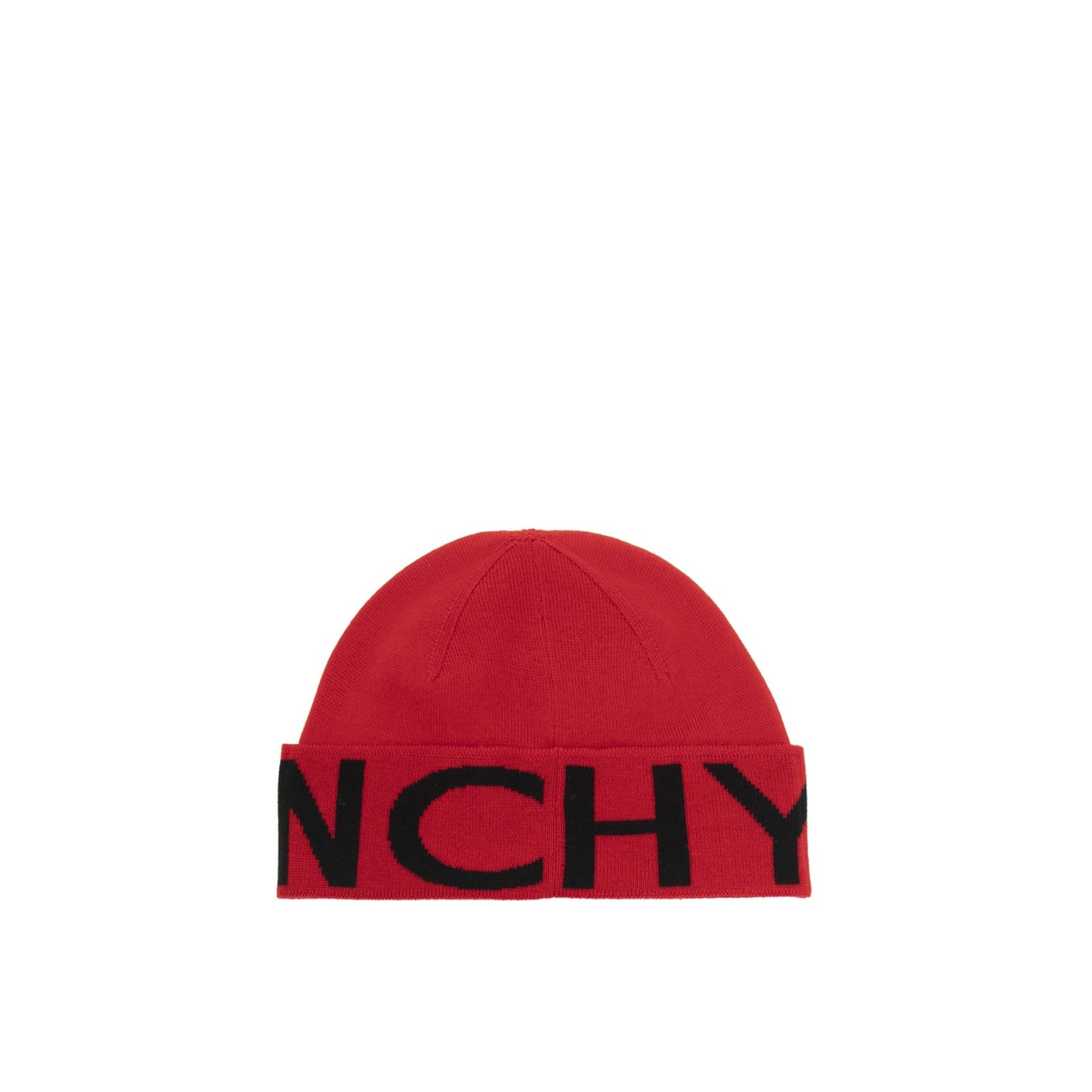 Shop Givenchy Wool Logo Hat In Red