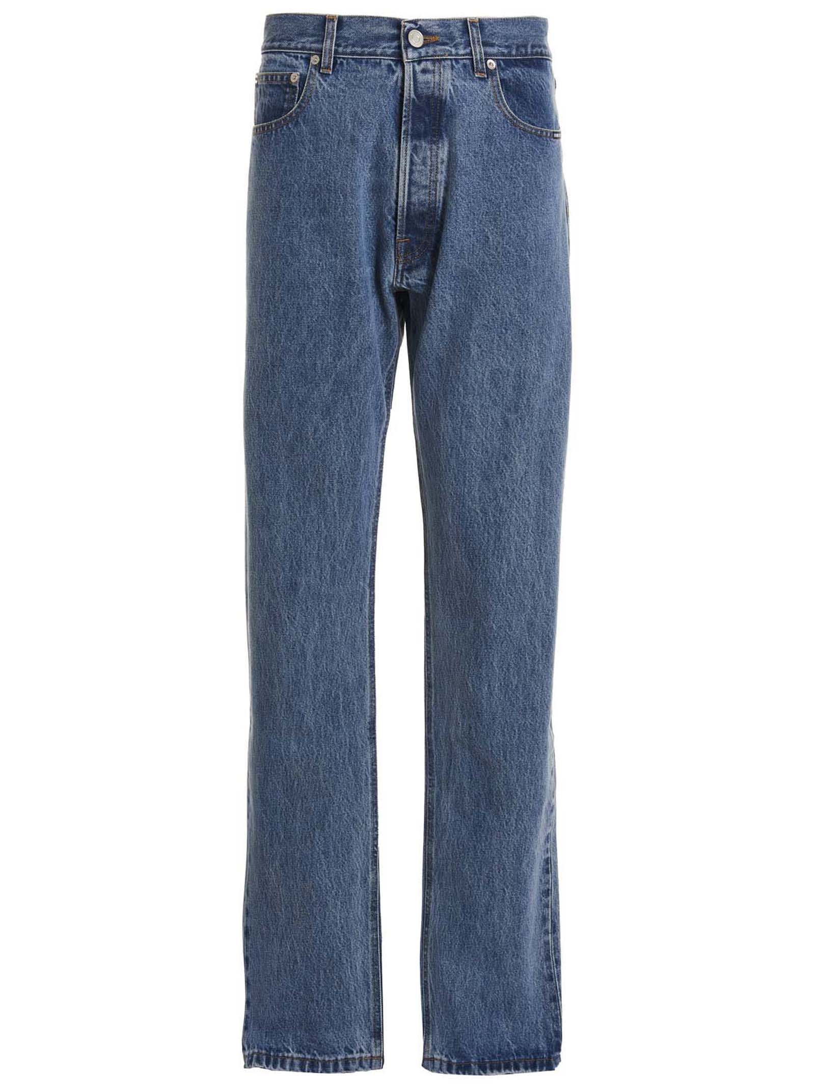 Shop Vtmnts 5-pocket Jeans In Blue